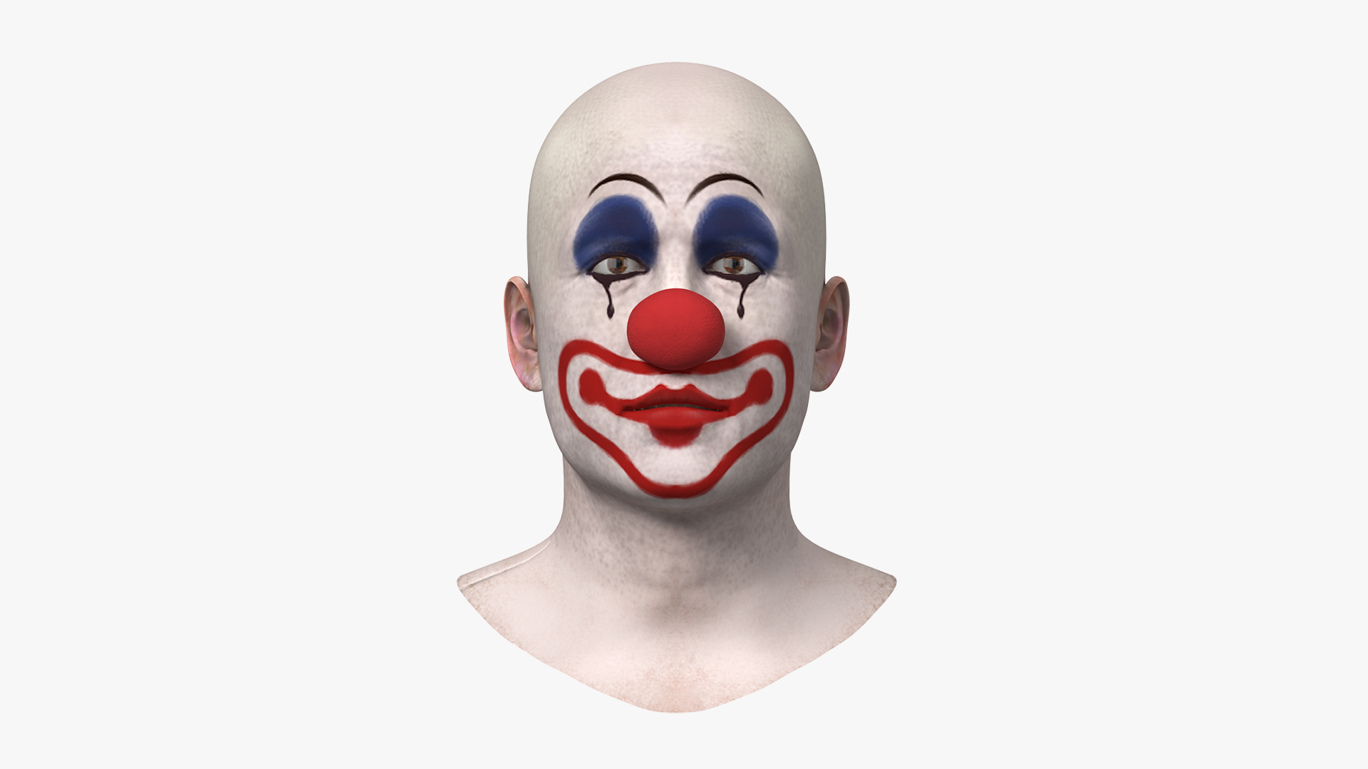 3D model Bald Clown Head