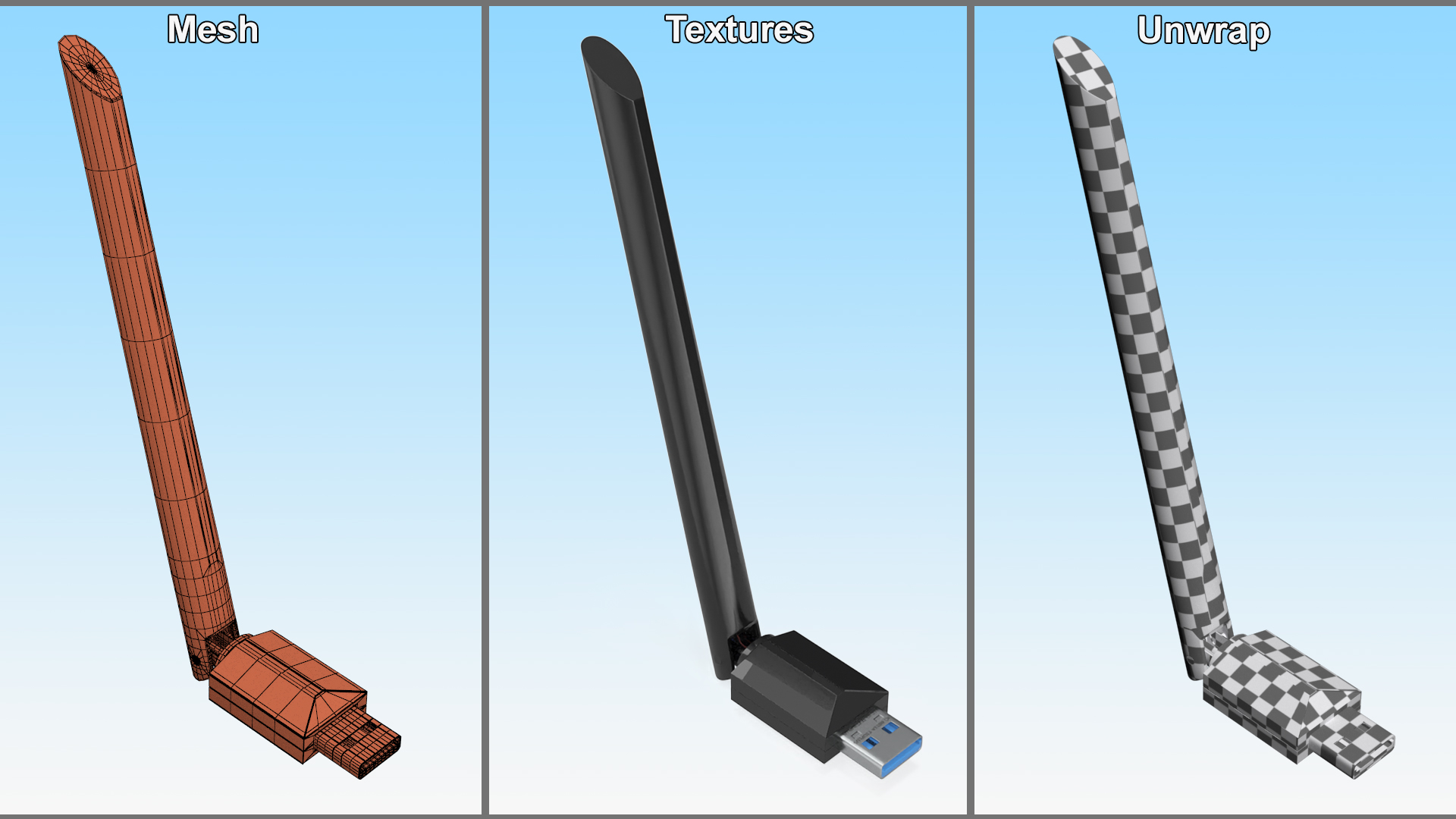 3D model Wireless USB WiFi Adapter