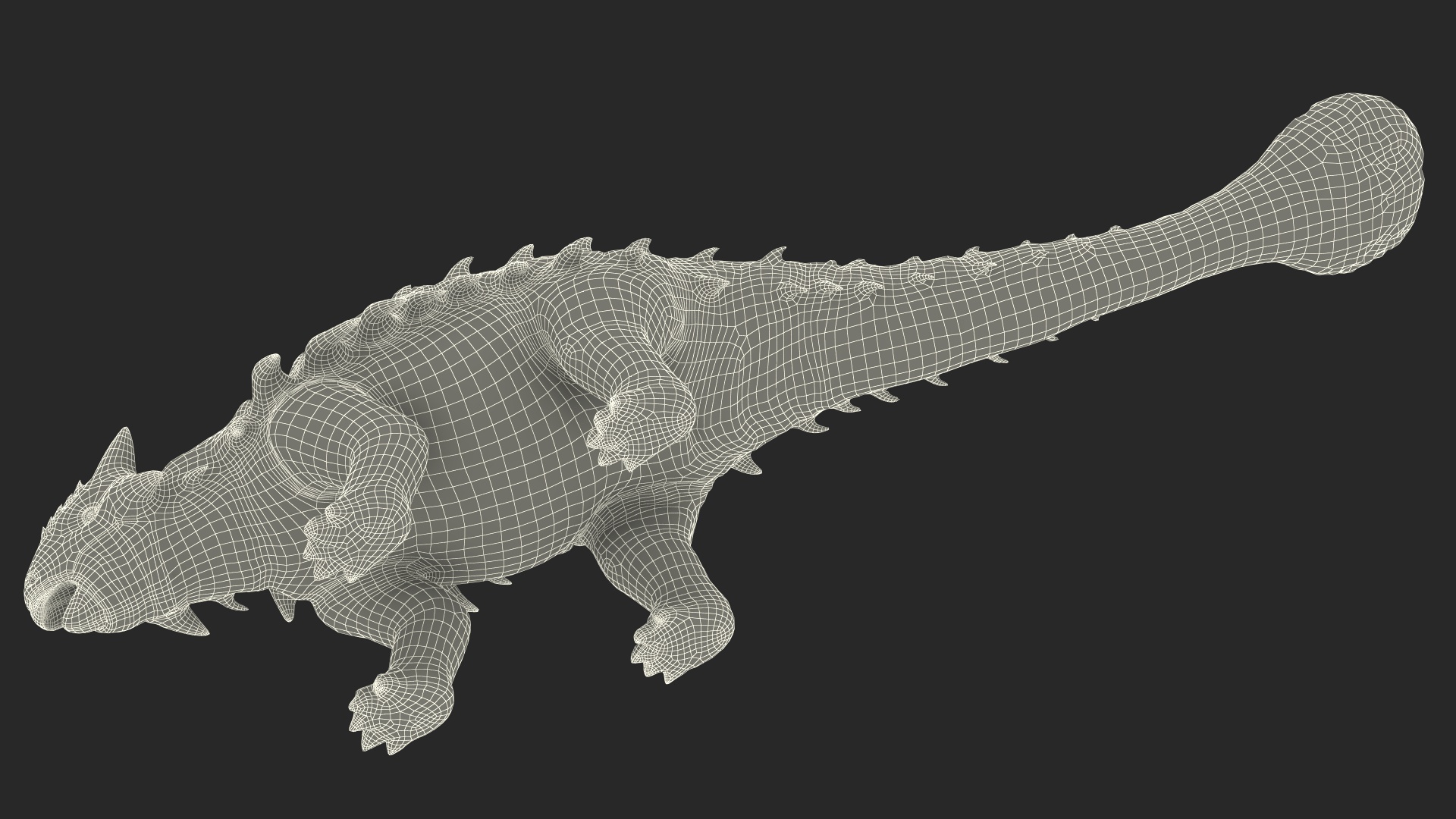 3D Alkylosaurus from Desert Habitats model