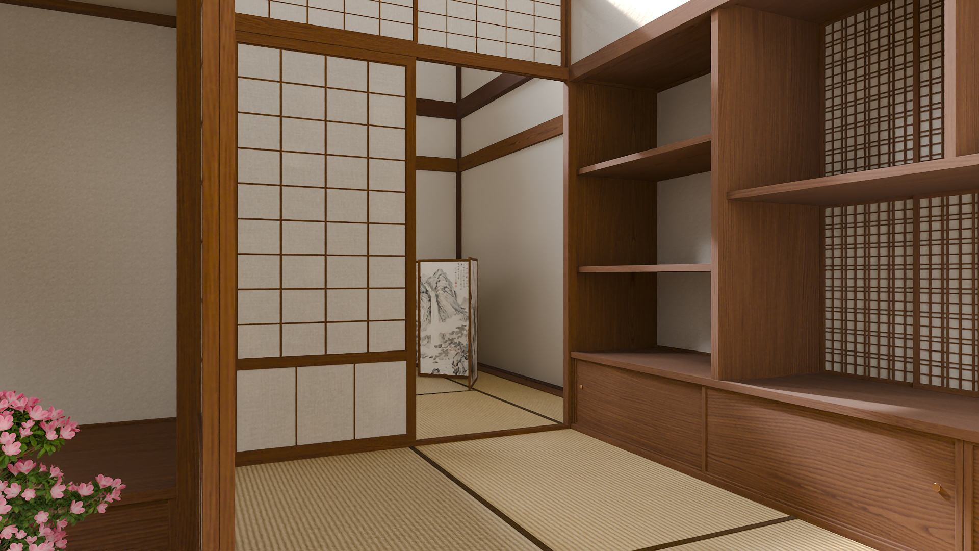 Japan Traditional House Full Interior 3D