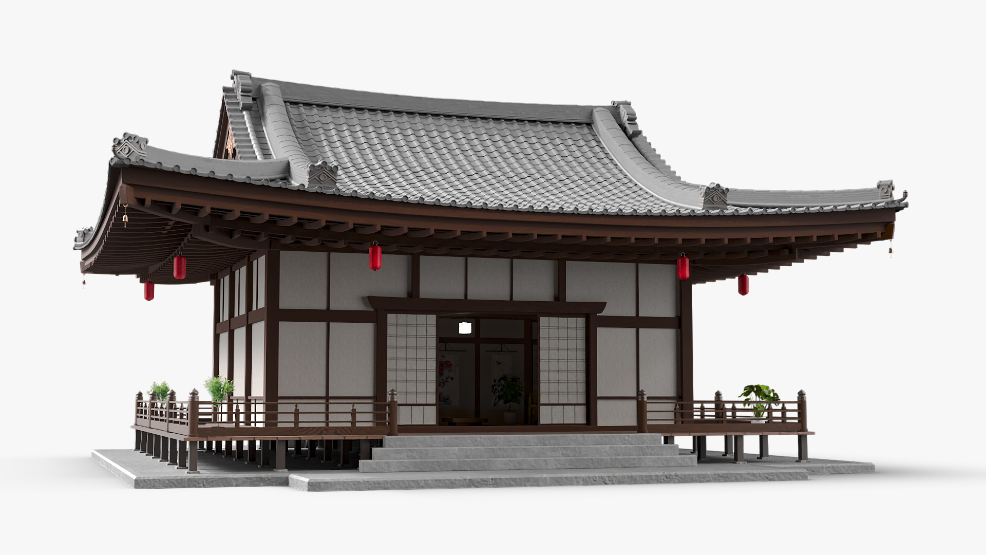 Japan Traditional House Full Interior 3D