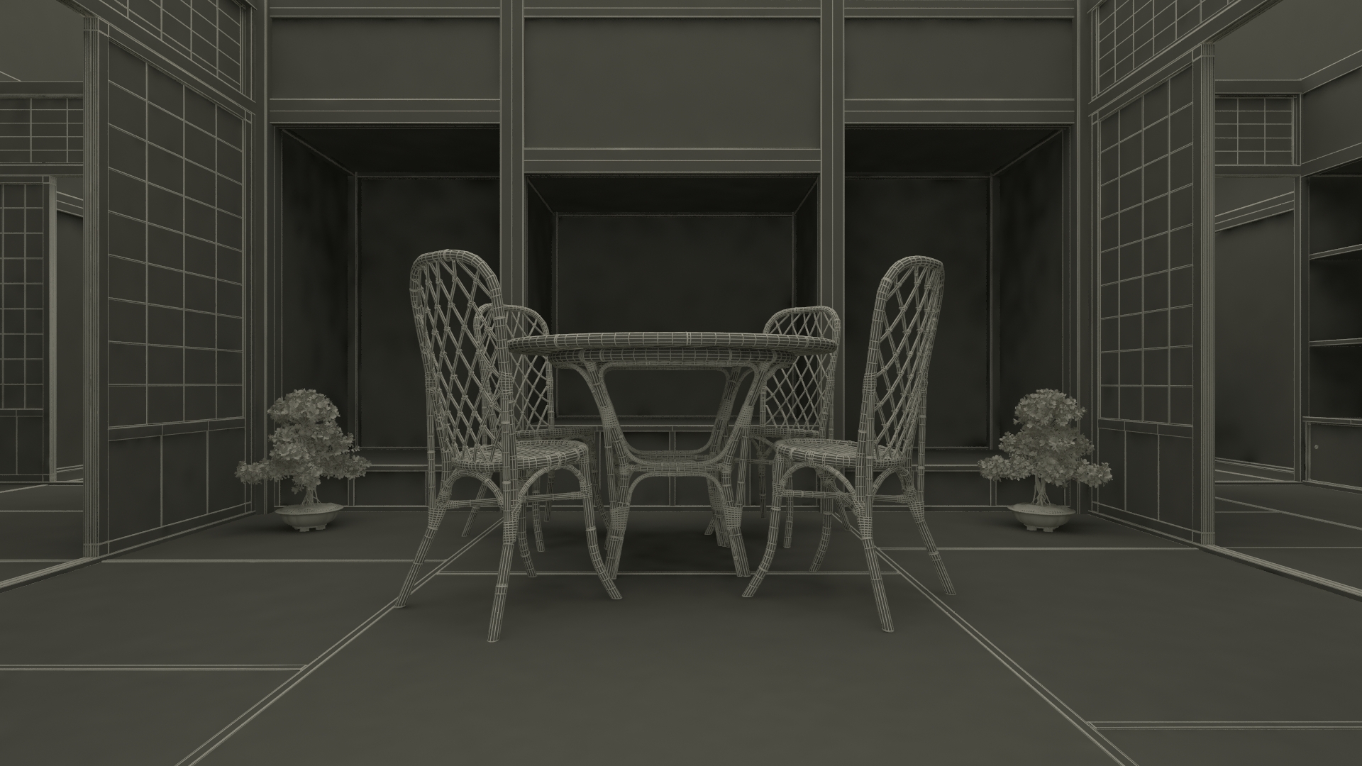 Japan Traditional House Full Interior 3D