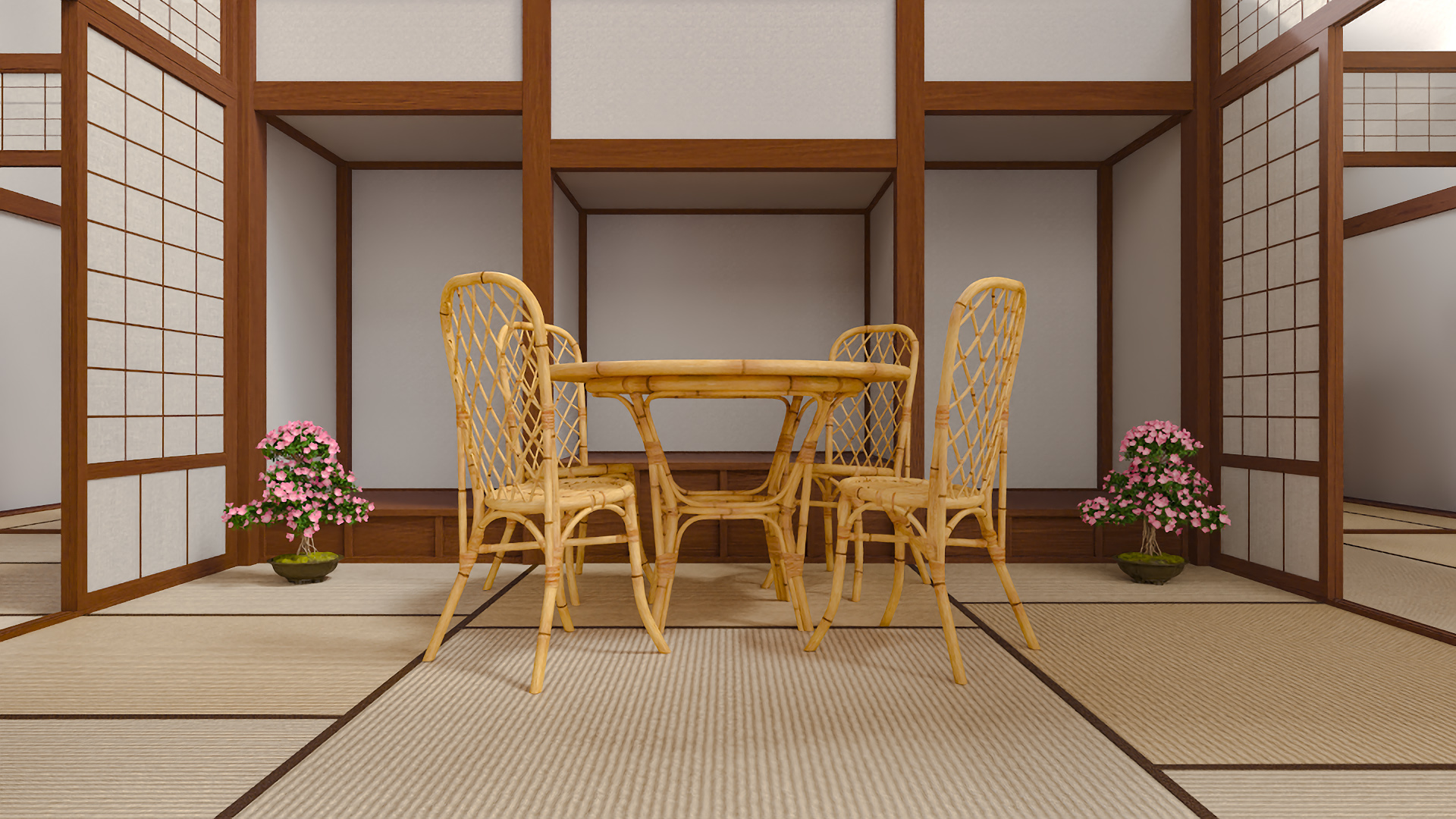 Japan Traditional House Full Interior 3D