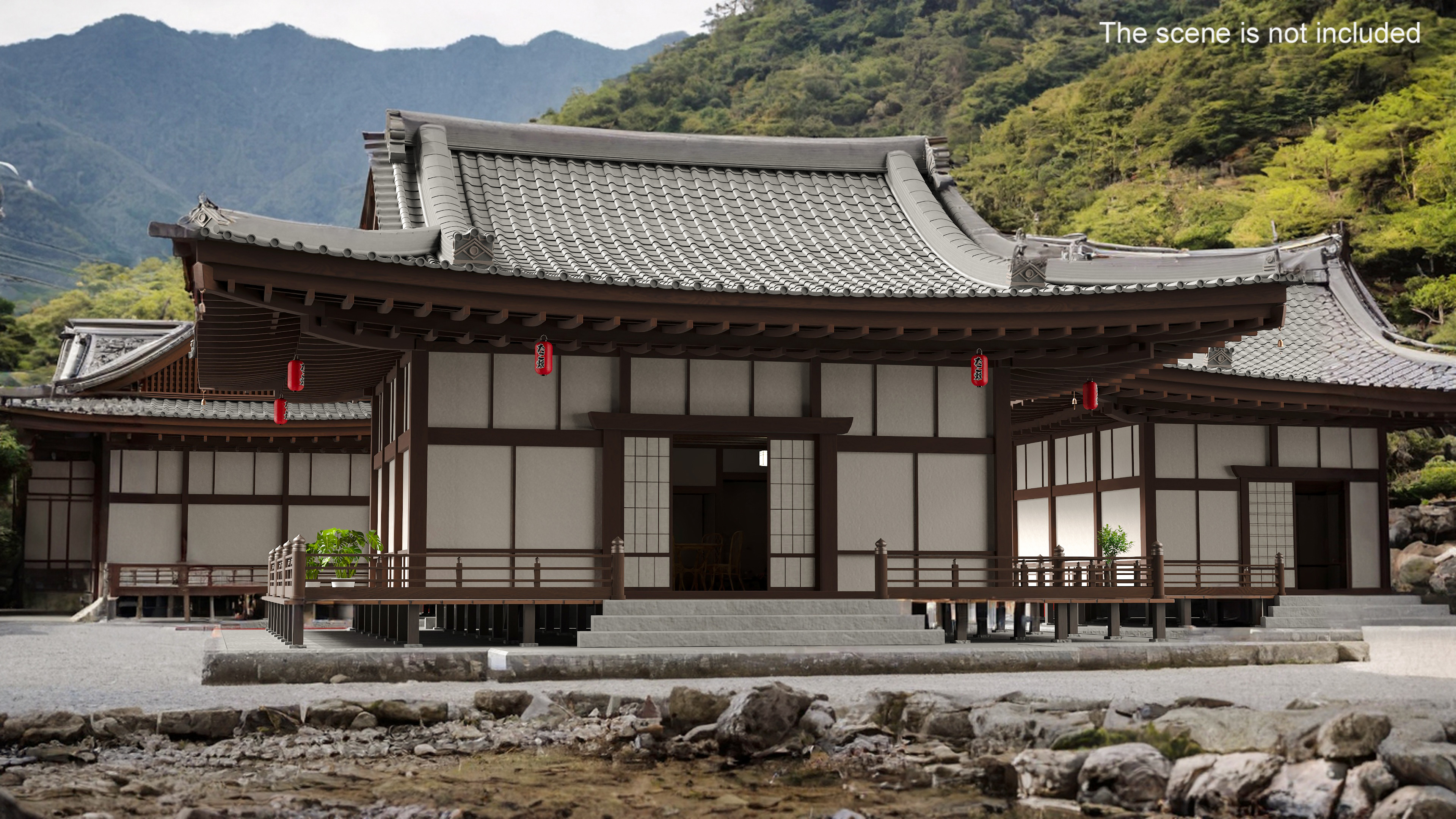 Japan Traditional House Full Interior 3D