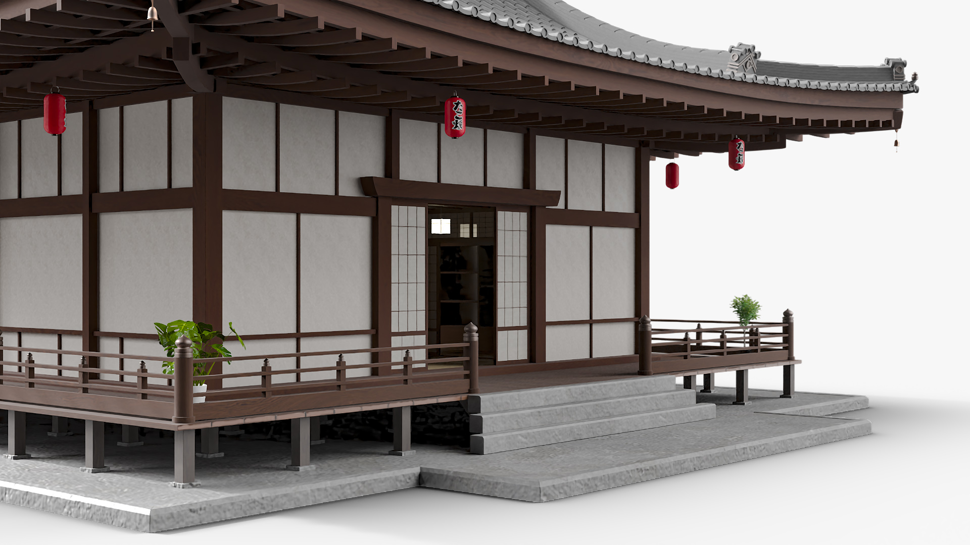 Japan Traditional House Full Interior 3D