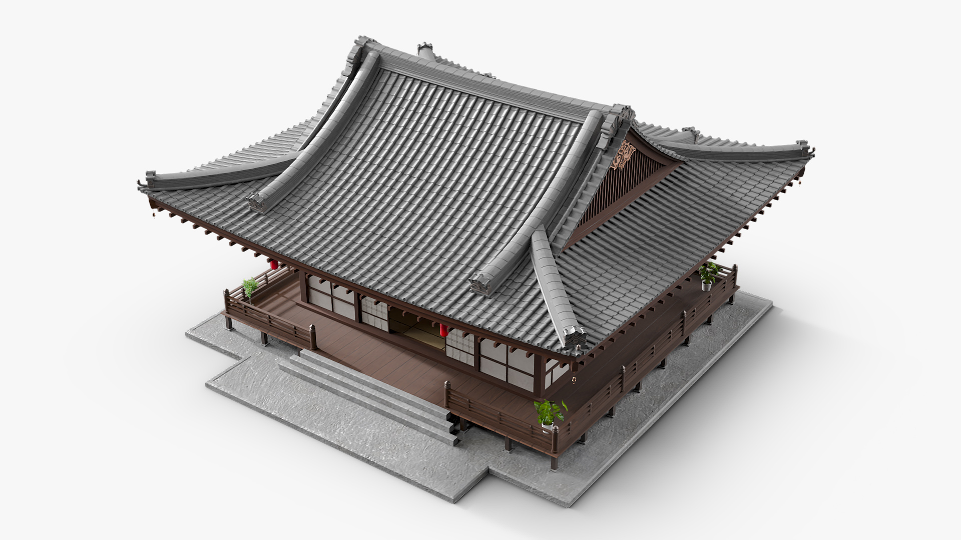 Japan Traditional House Full Interior 3D