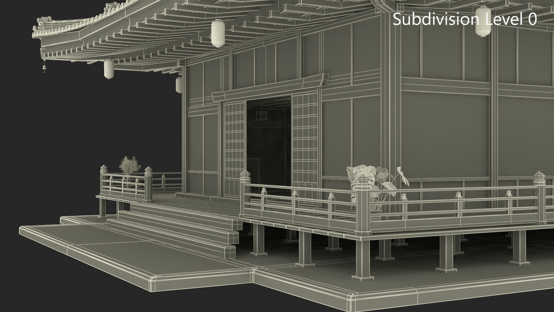 Japan Traditional House Full Interior 3D