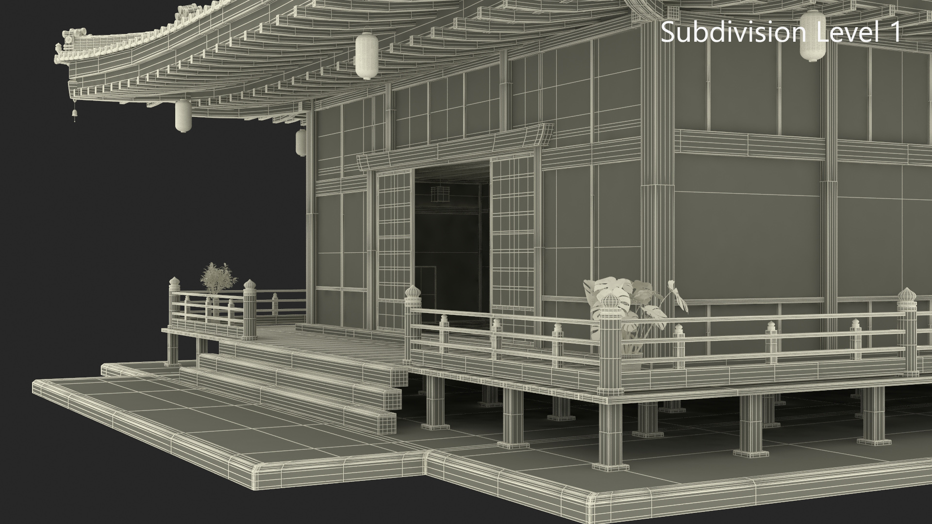 Japan Traditional House Full Interior 3D