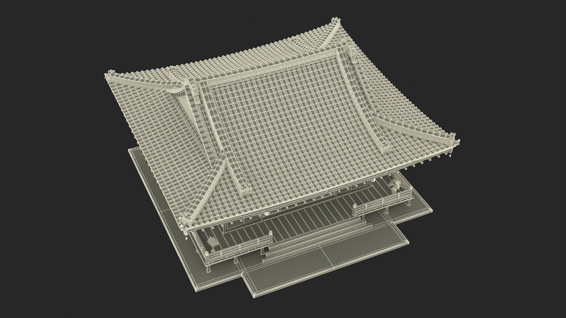 Japan Traditional House Full Interior 3D
