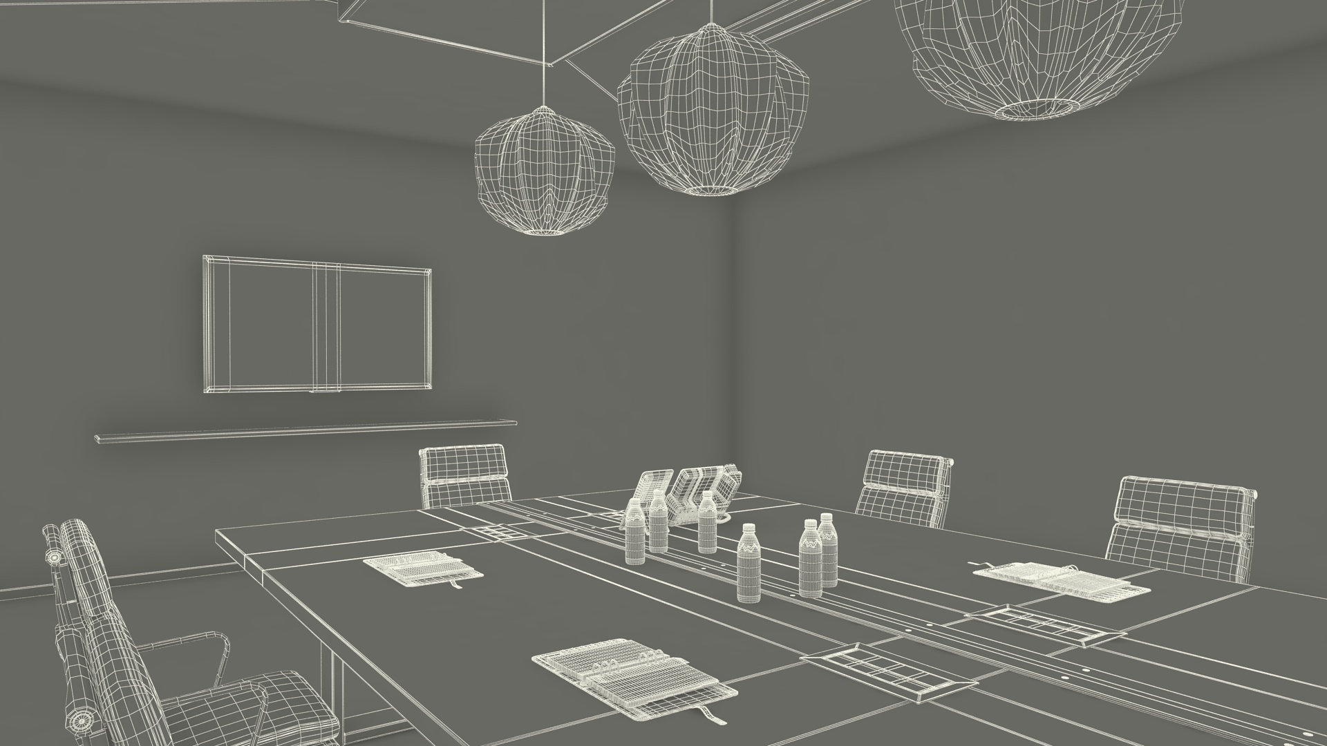 Furnished Office Meeting Room 3D model