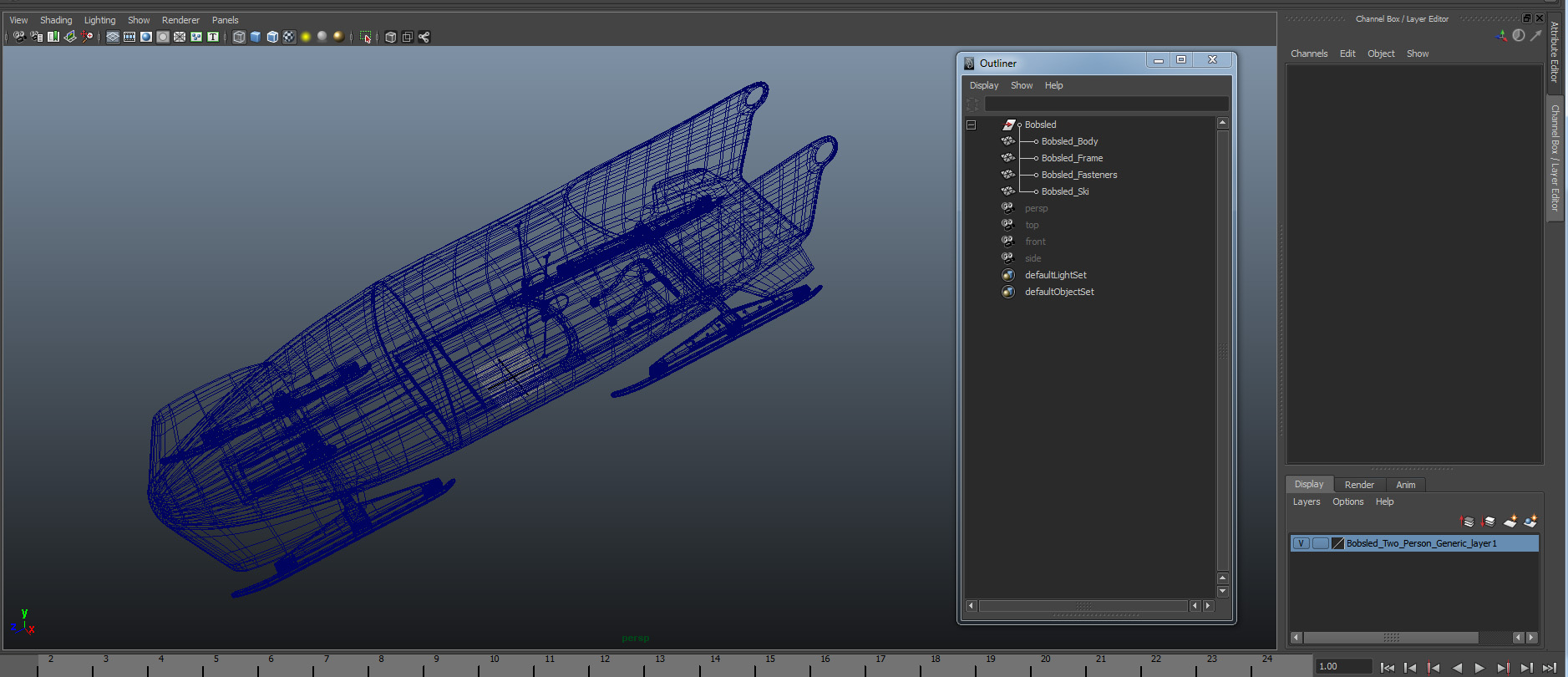3D Bobsled Two Person Generic