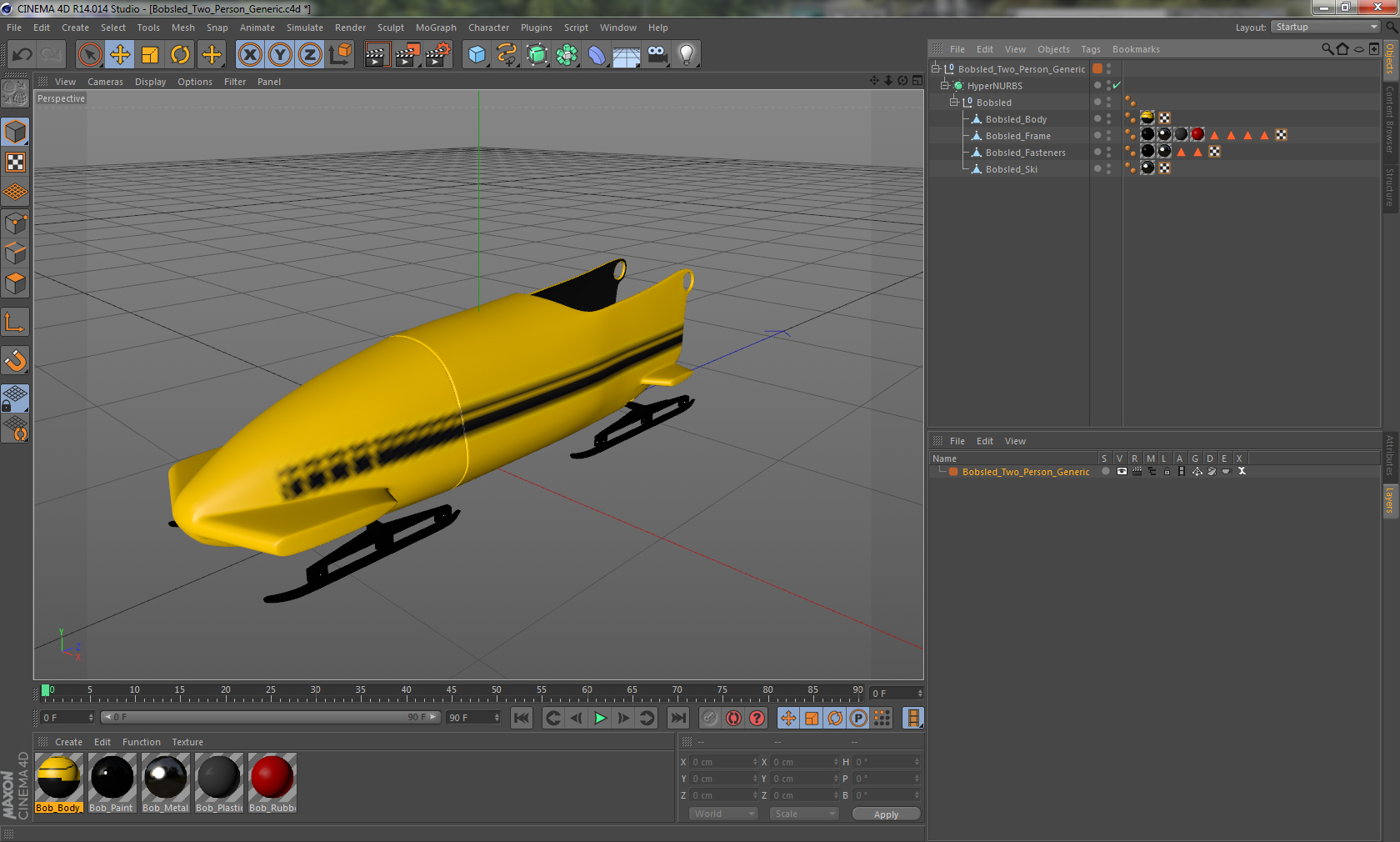 3D Bobsled Two Person Generic