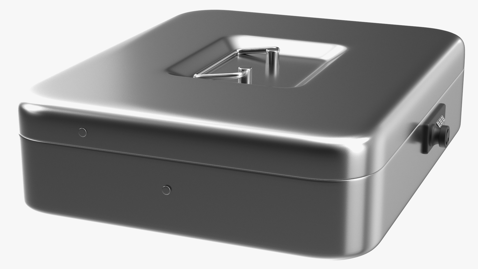3D model Cash Box Gray Rigged