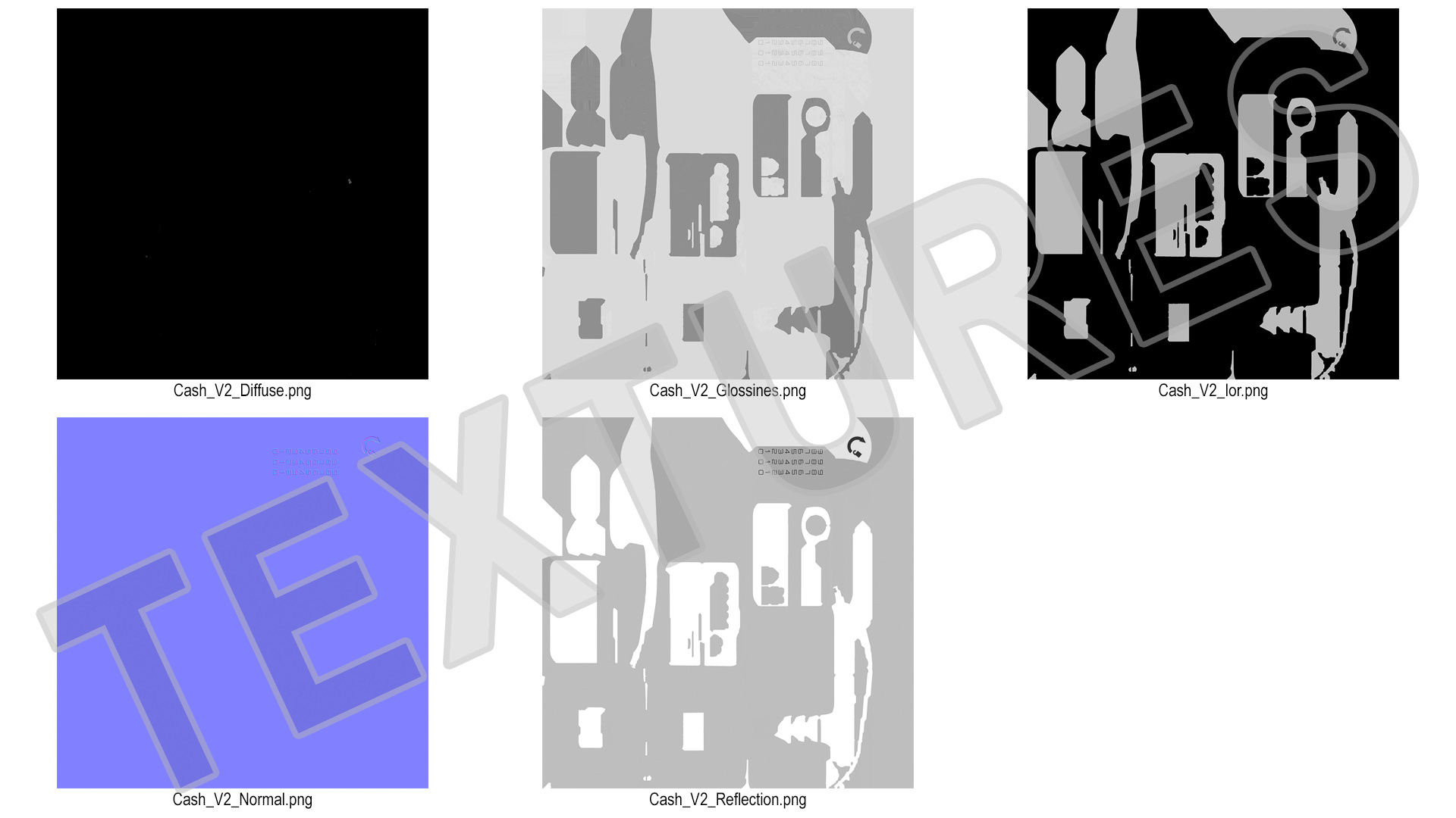 3D model Cash Box Gray Rigged