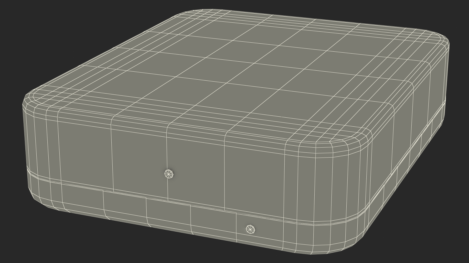 3D model Cash Box Gray Rigged