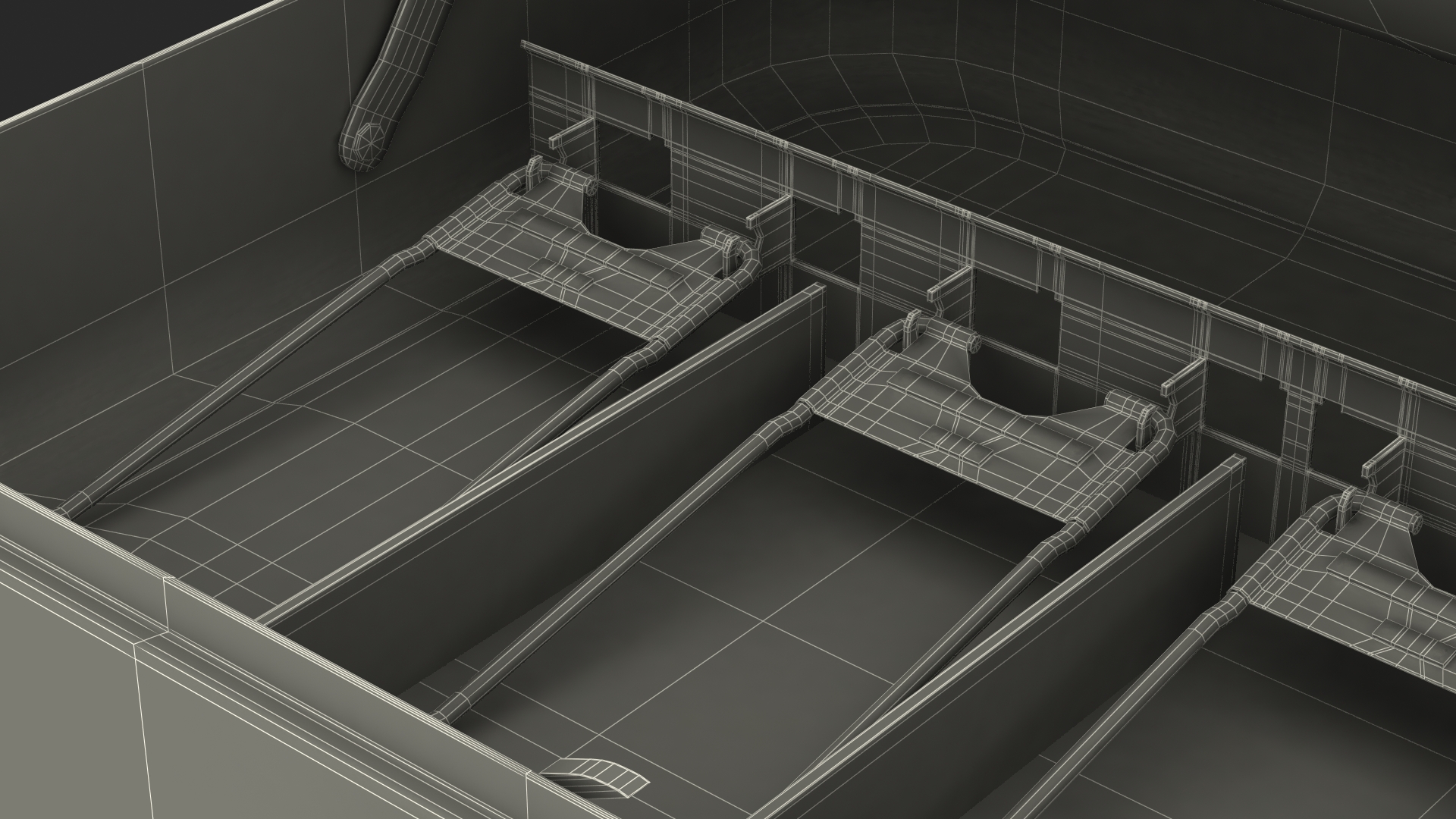 3D model Cash Box Gray Rigged