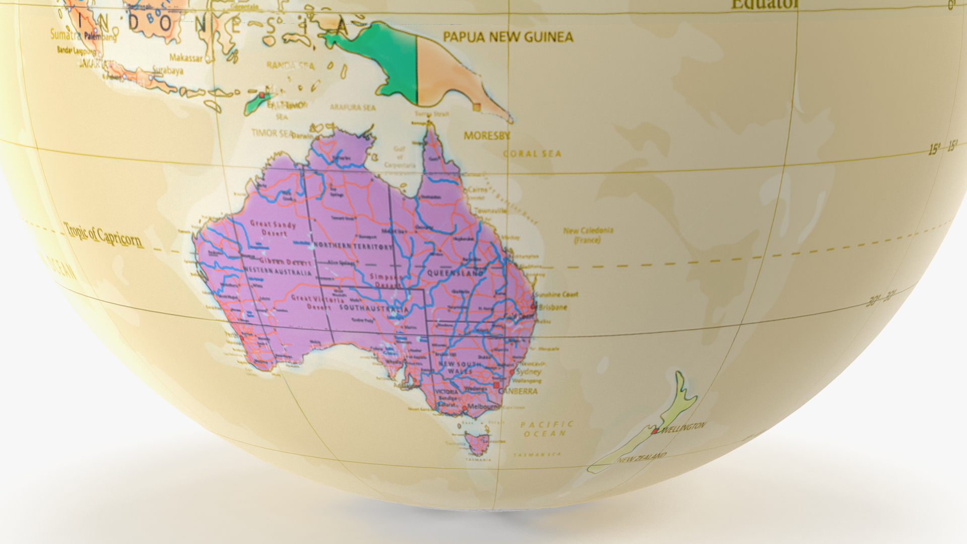 Vintage World Globe 3D model