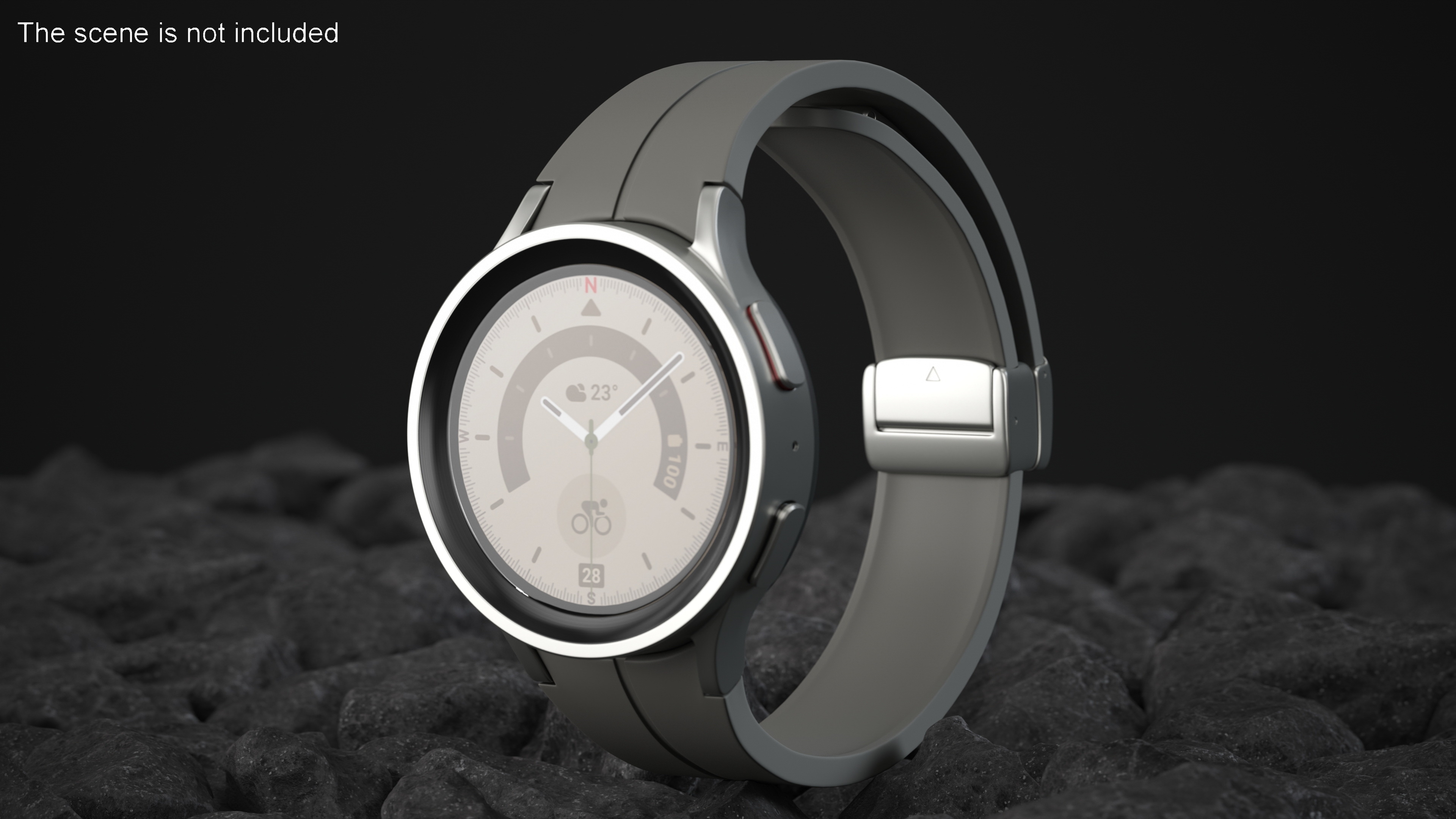 3D Gray Samsung Galaxy Watch 5 Pro 45mm
