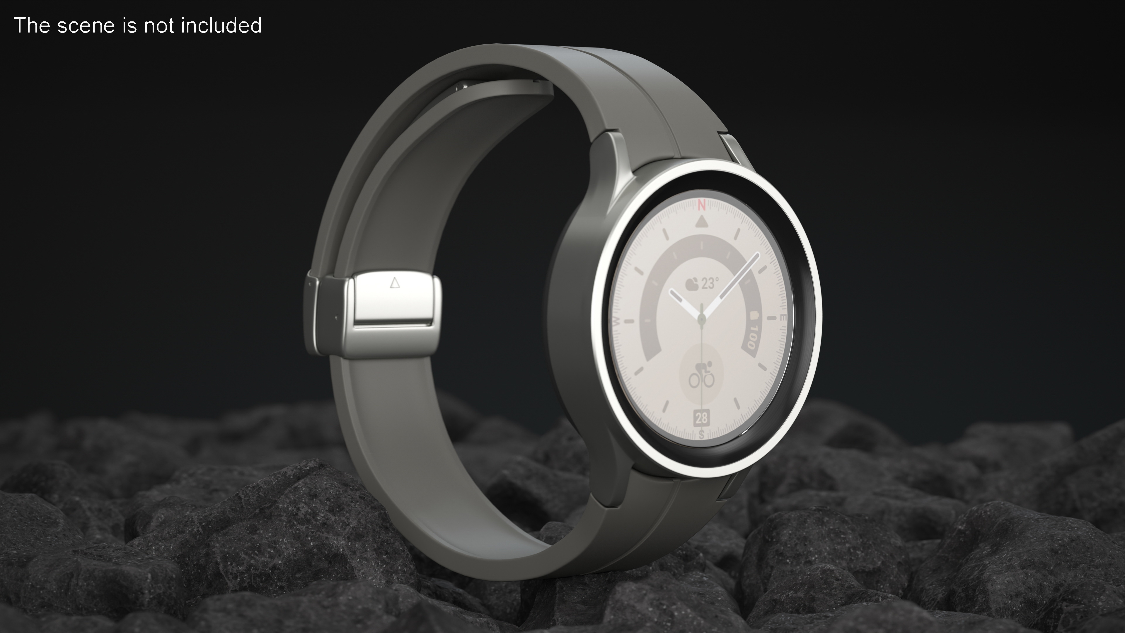 3D Gray Samsung Galaxy Watch 5 Pro 45mm