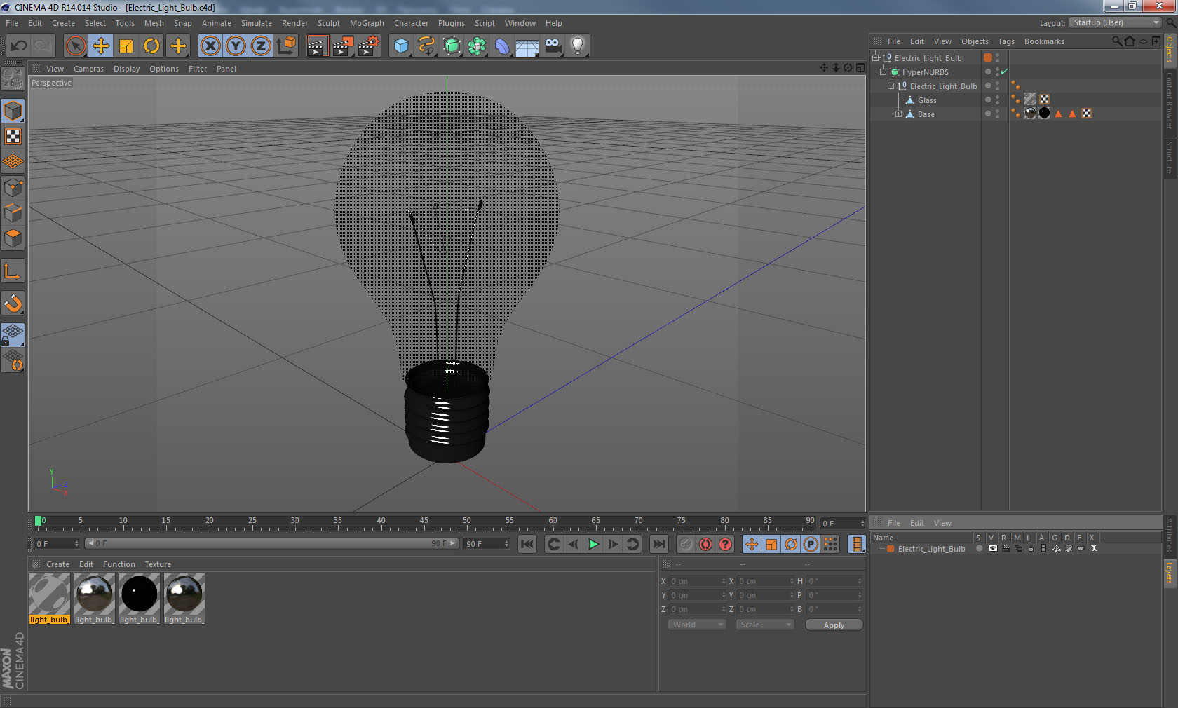 Electric Light Bulb 3D model