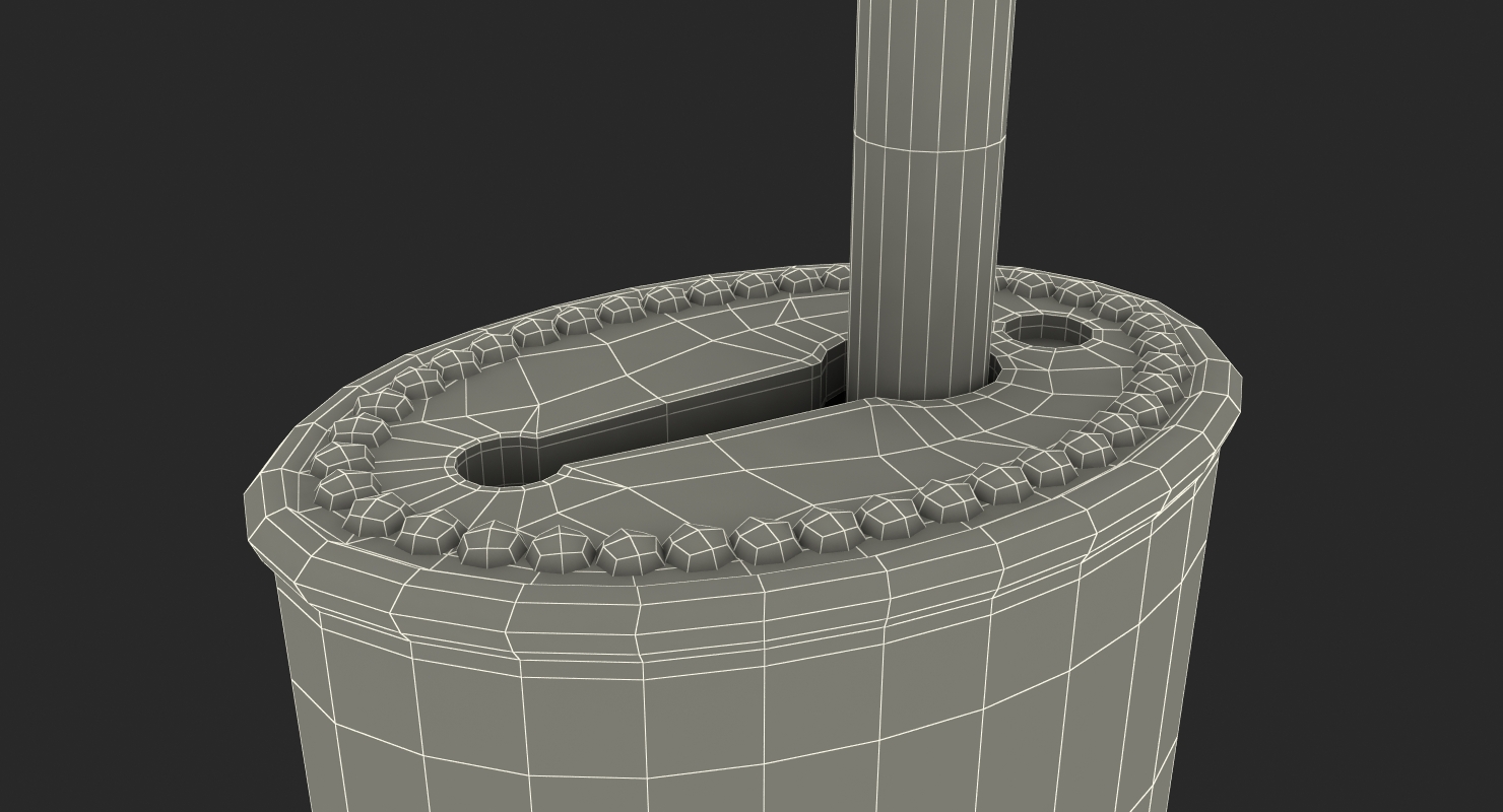 3D Old Key In Keyhole model