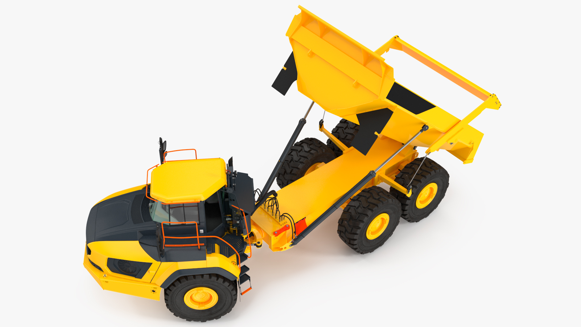 Articulated Dump Truck Rigged 3D model