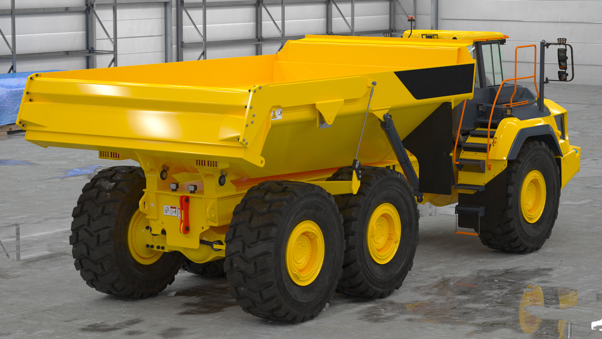 Articulated Dump Truck Rigged 3D model