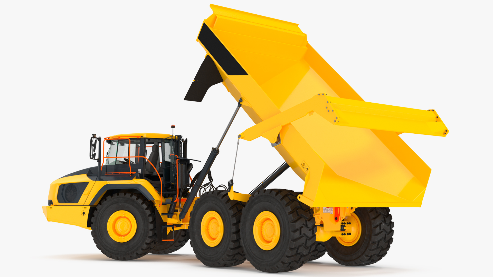 Articulated Dump Truck Rigged 3D model