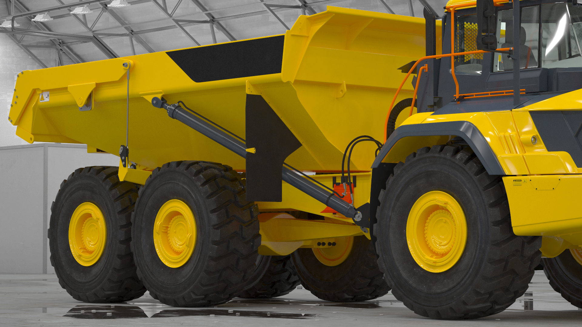Articulated Dump Truck Rigged 3D model