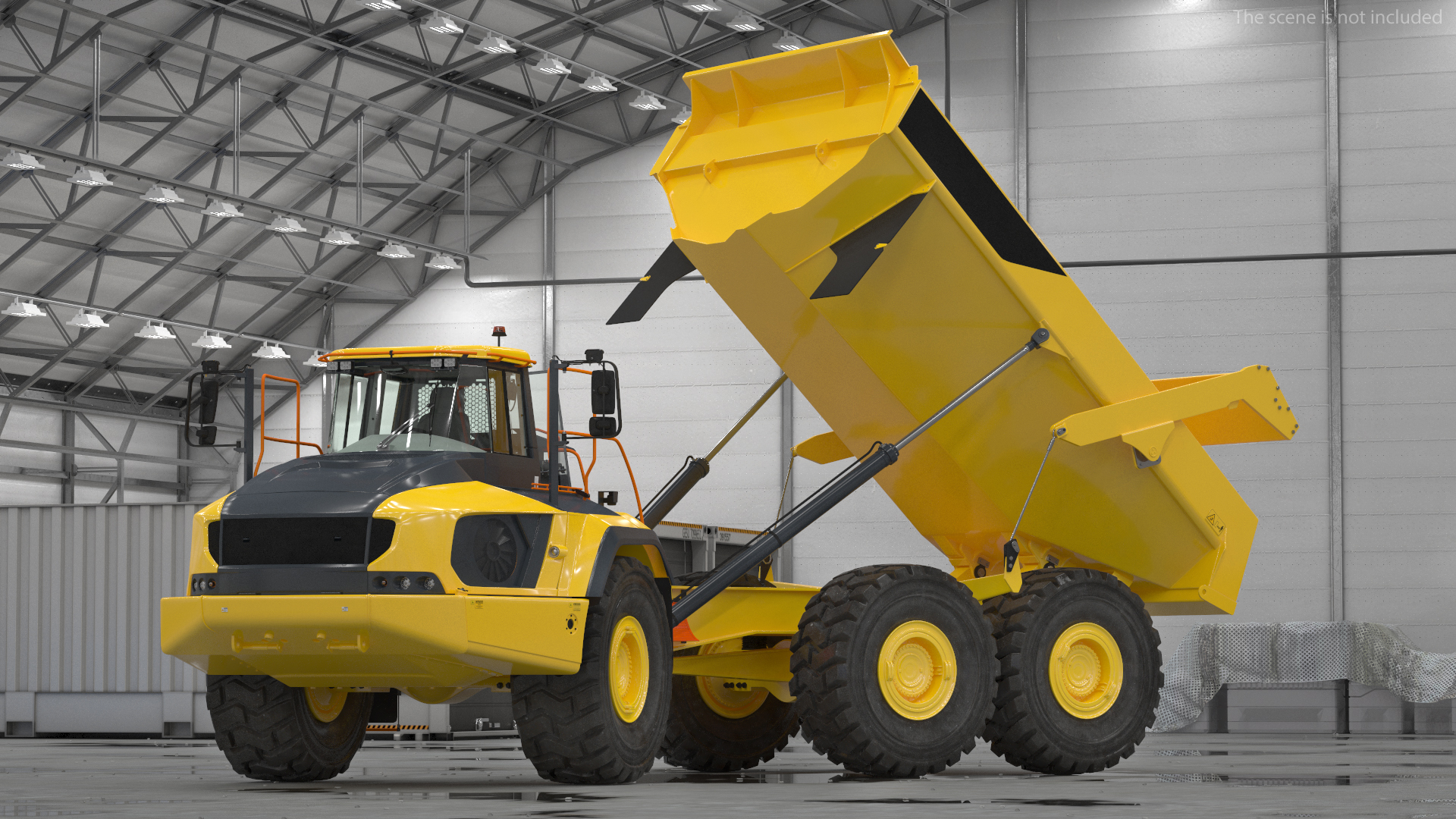 Articulated Dump Truck Rigged 3D model