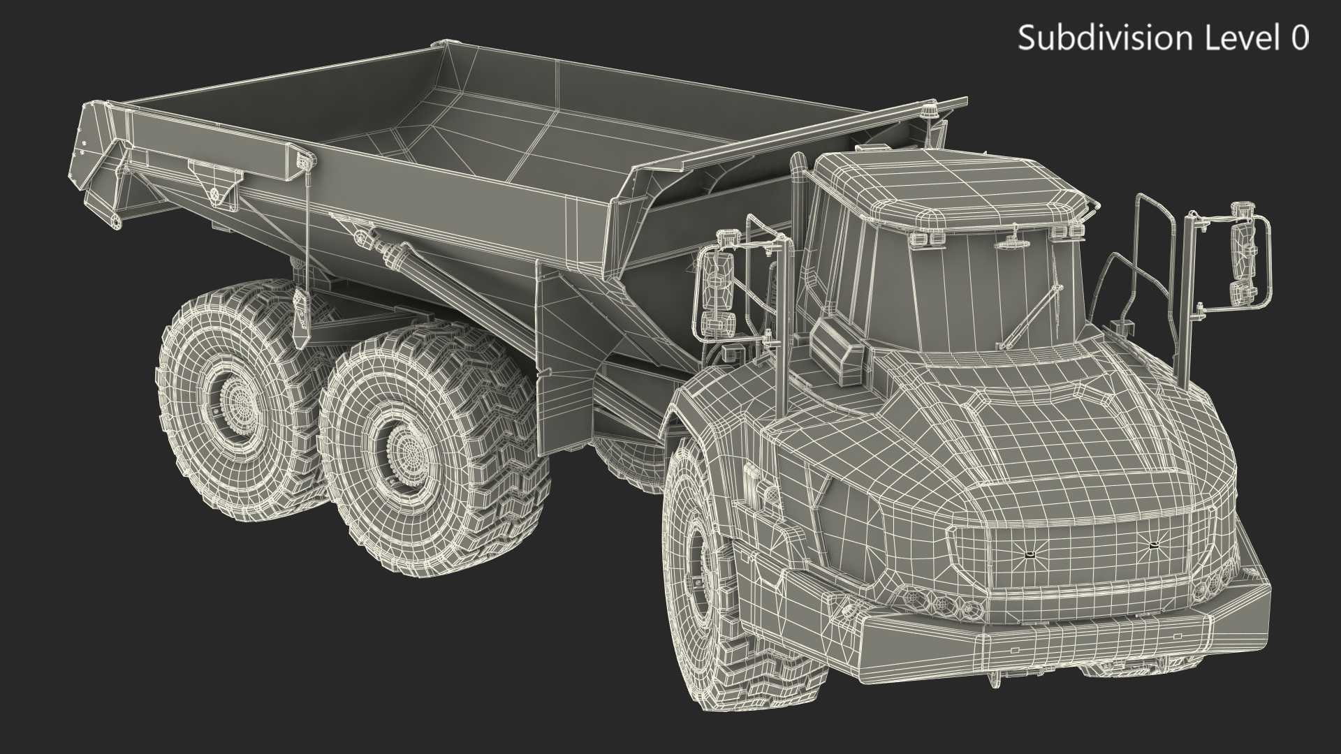 Articulated Dump Truck Rigged 3D model