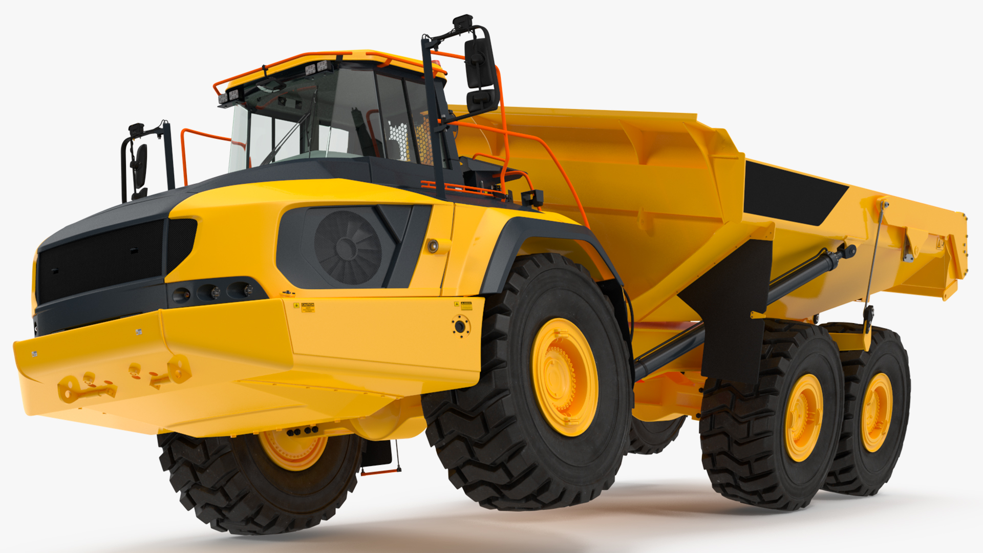 Articulated Dump Truck Rigged 3D model
