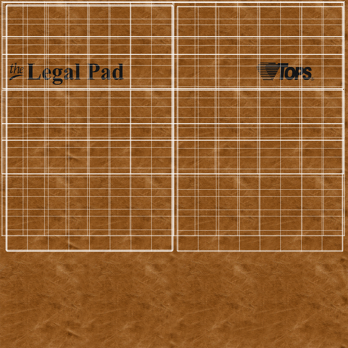 3D Legal Pad Writing Pad