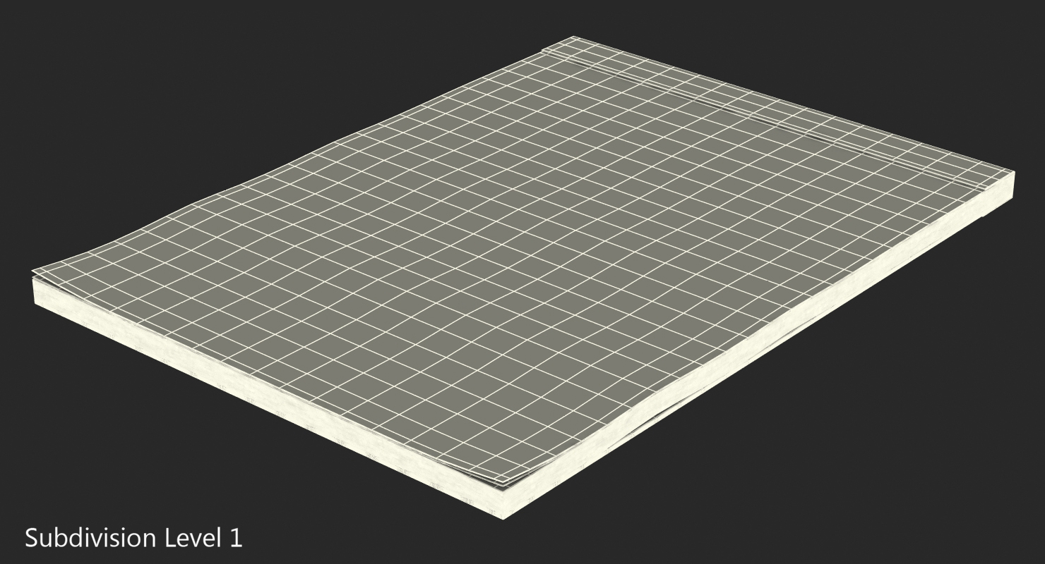 3D Legal Pad Writing Pad