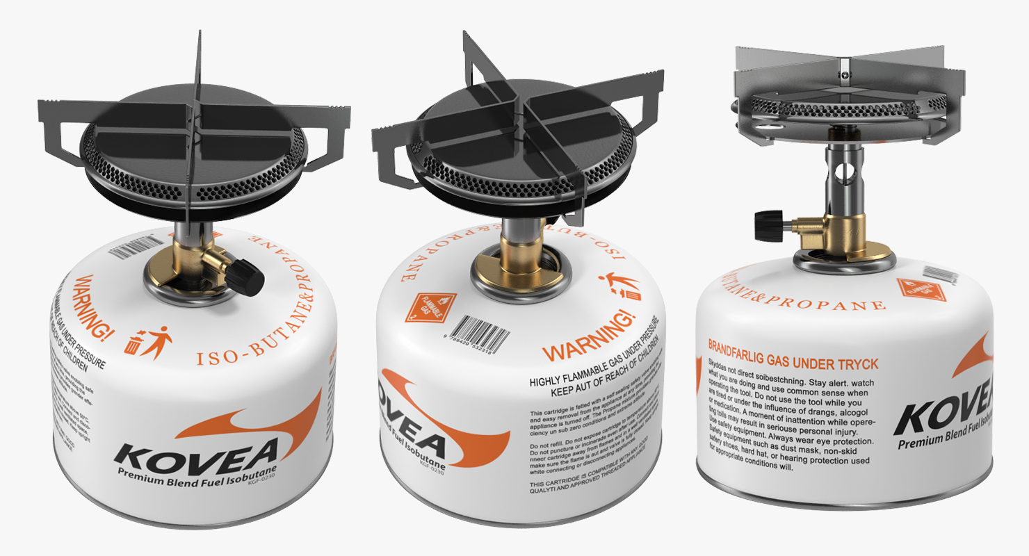 Single Burner Camping Gas Stove Kovea 3D