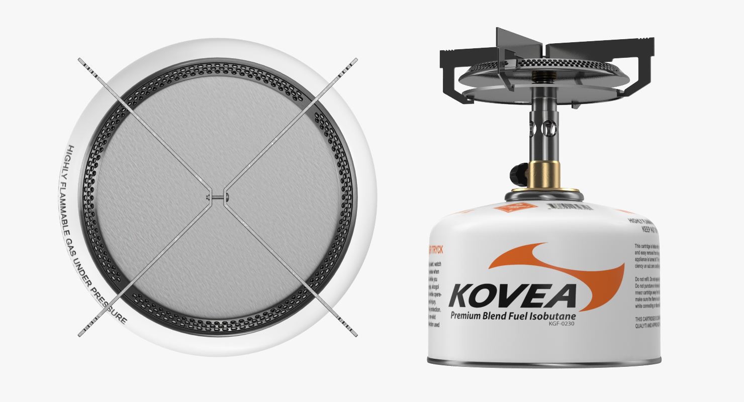 Single Burner Camping Gas Stove Kovea 3D