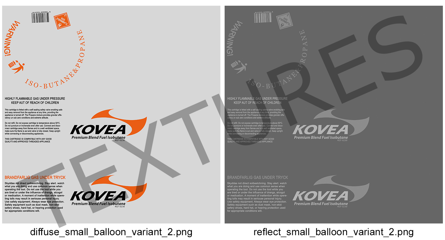 Single Burner Camping Gas Stove Kovea 3D