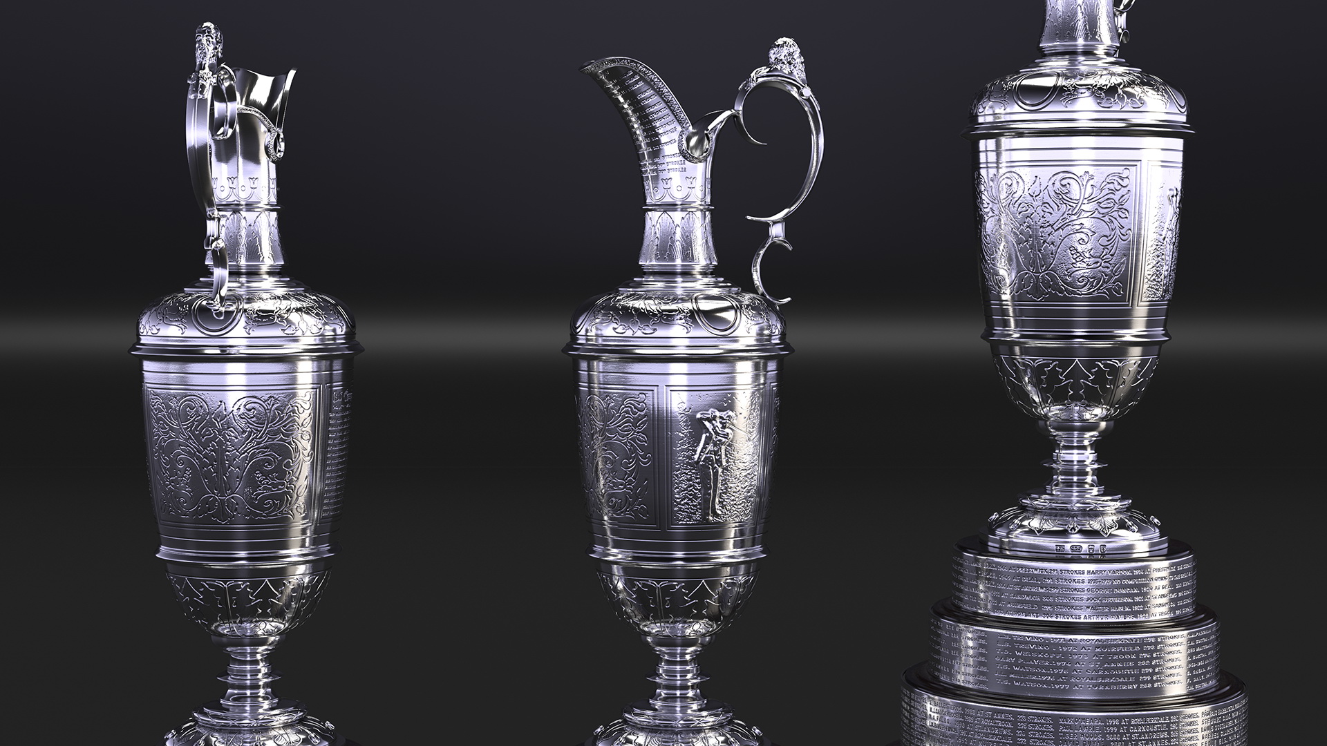 3D Claret Jug British Open model