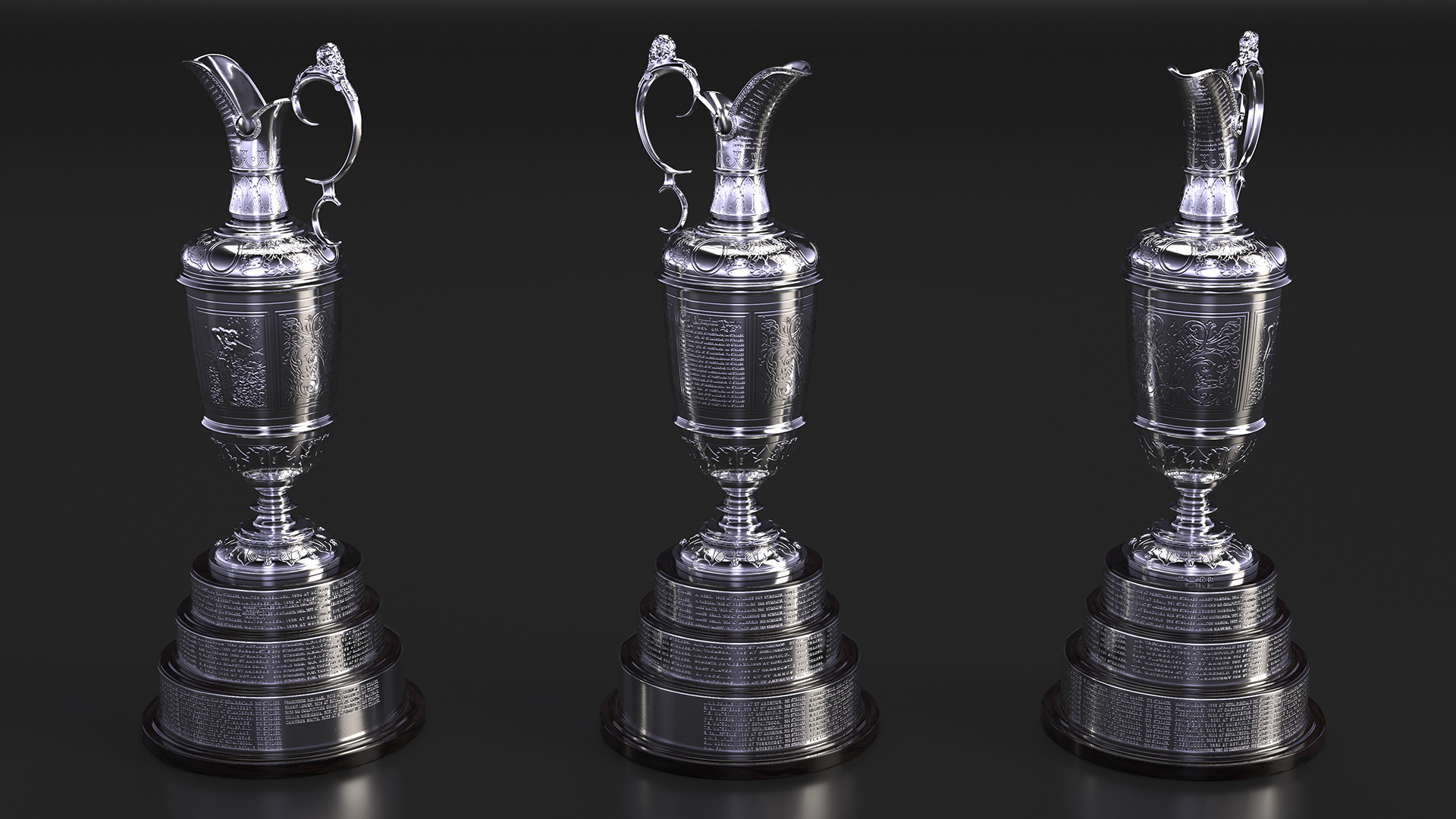 3D Claret Jug British Open model