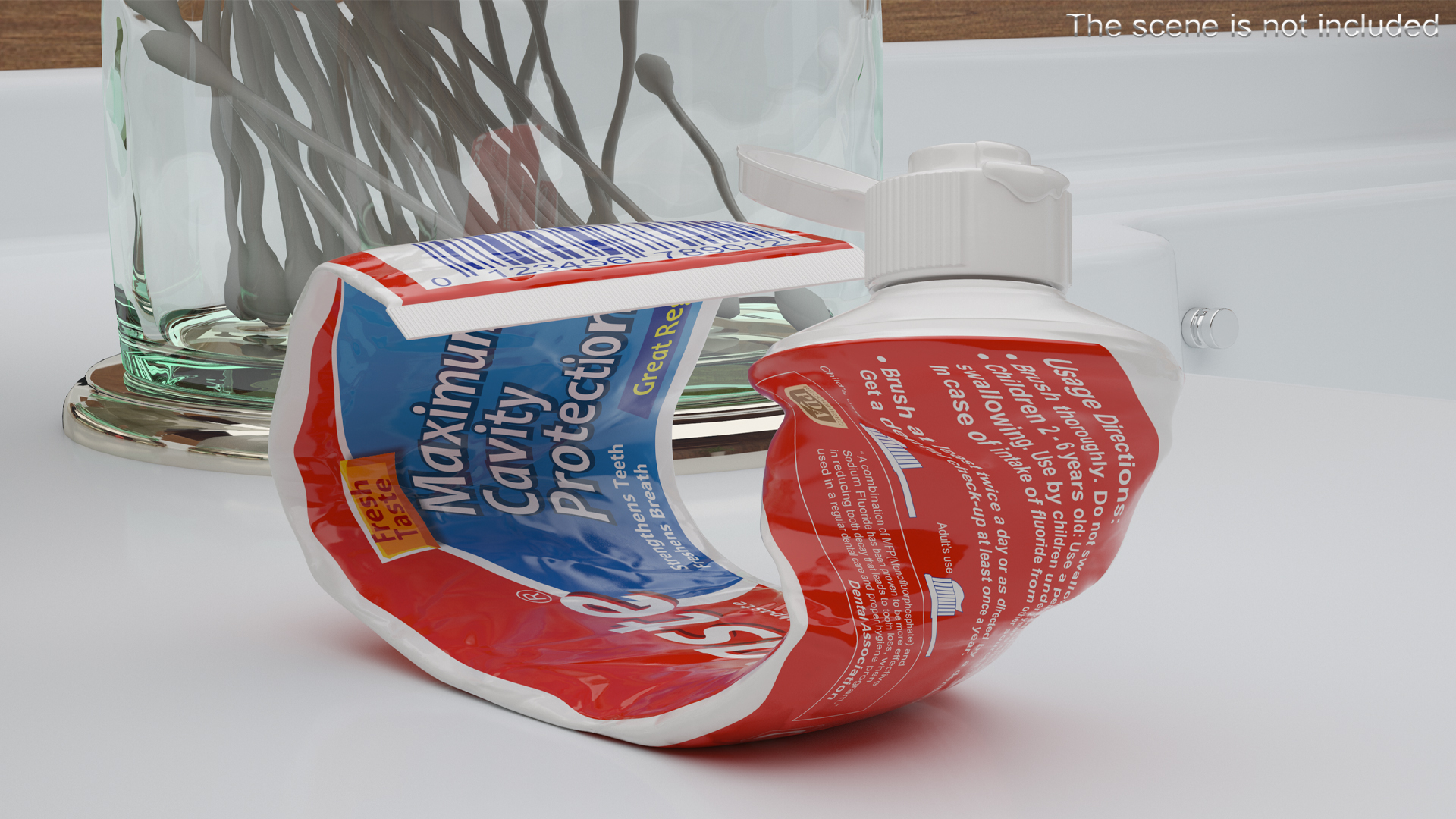 Finished Toothpaste Tube 3D model