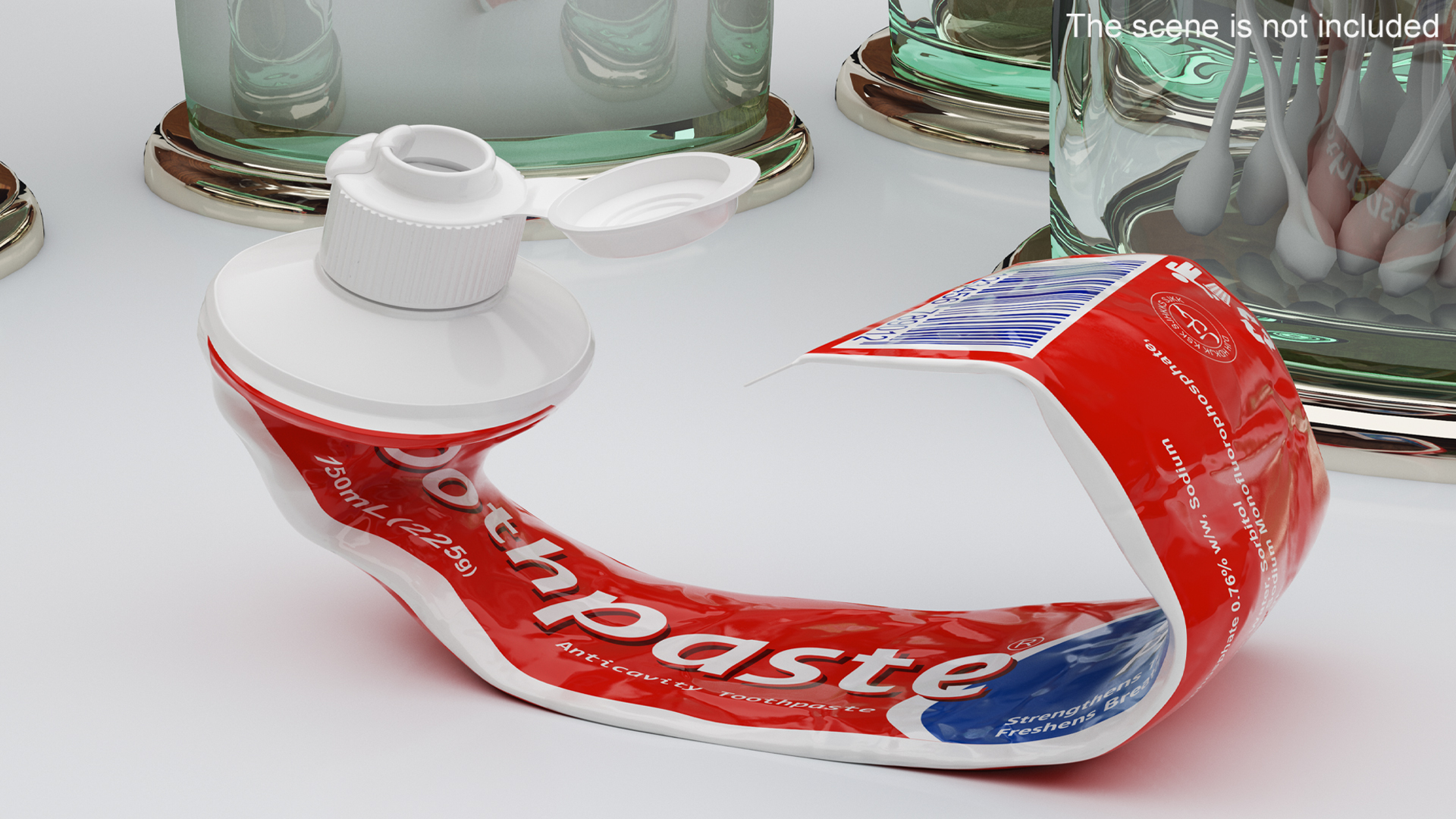Finished Toothpaste Tube 3D model