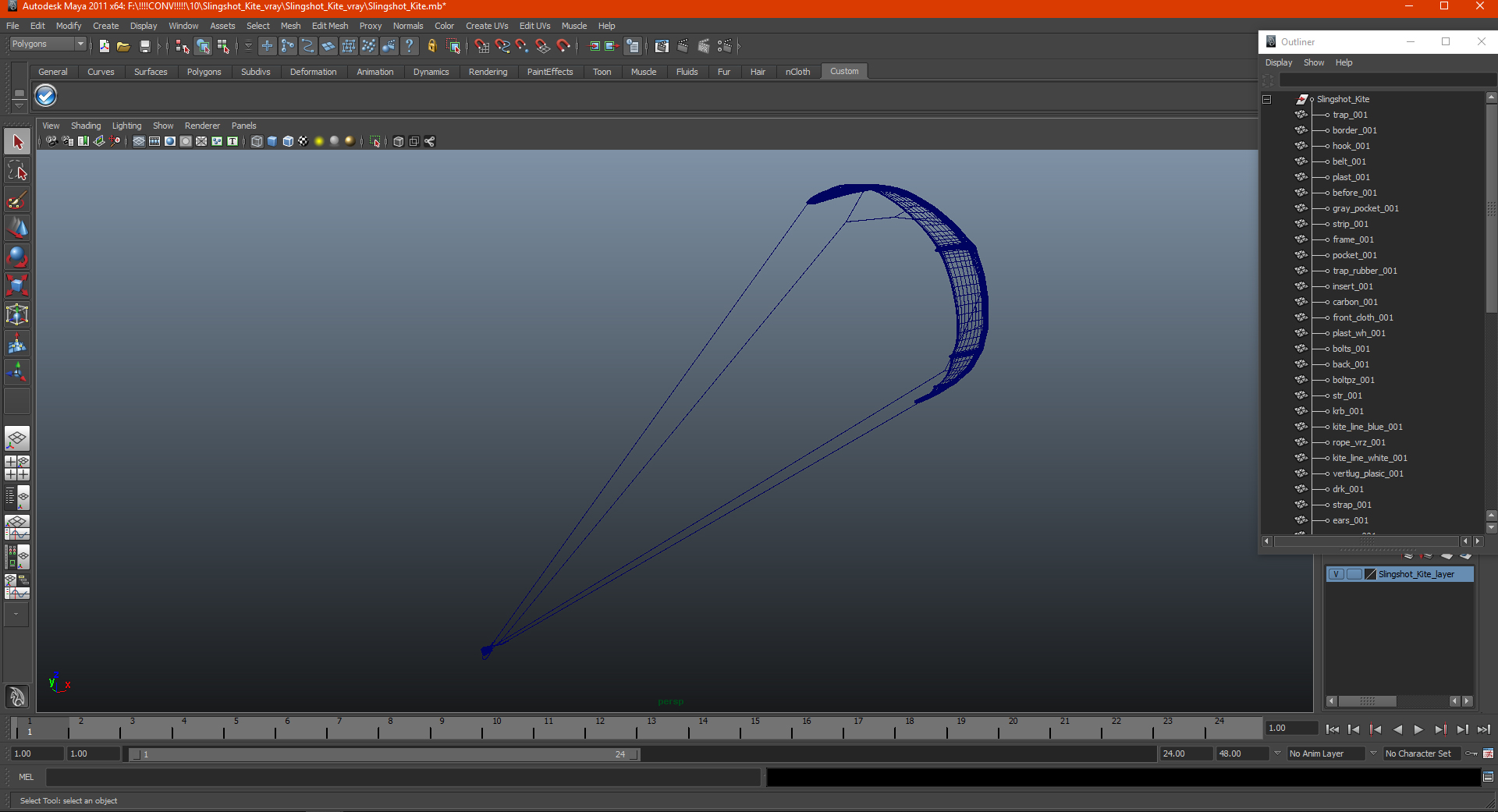 Slingshot Kite 3D model