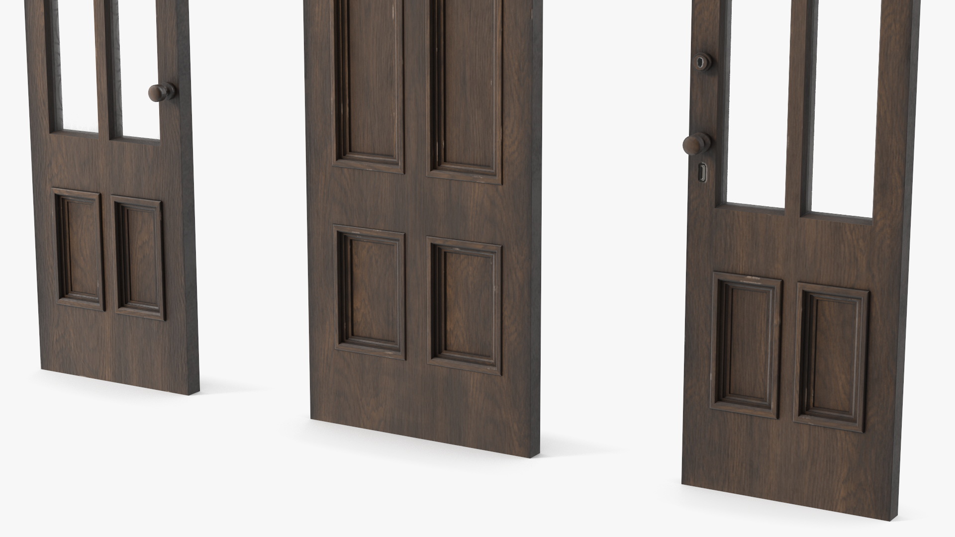 3D model Baroque Wooden Doors