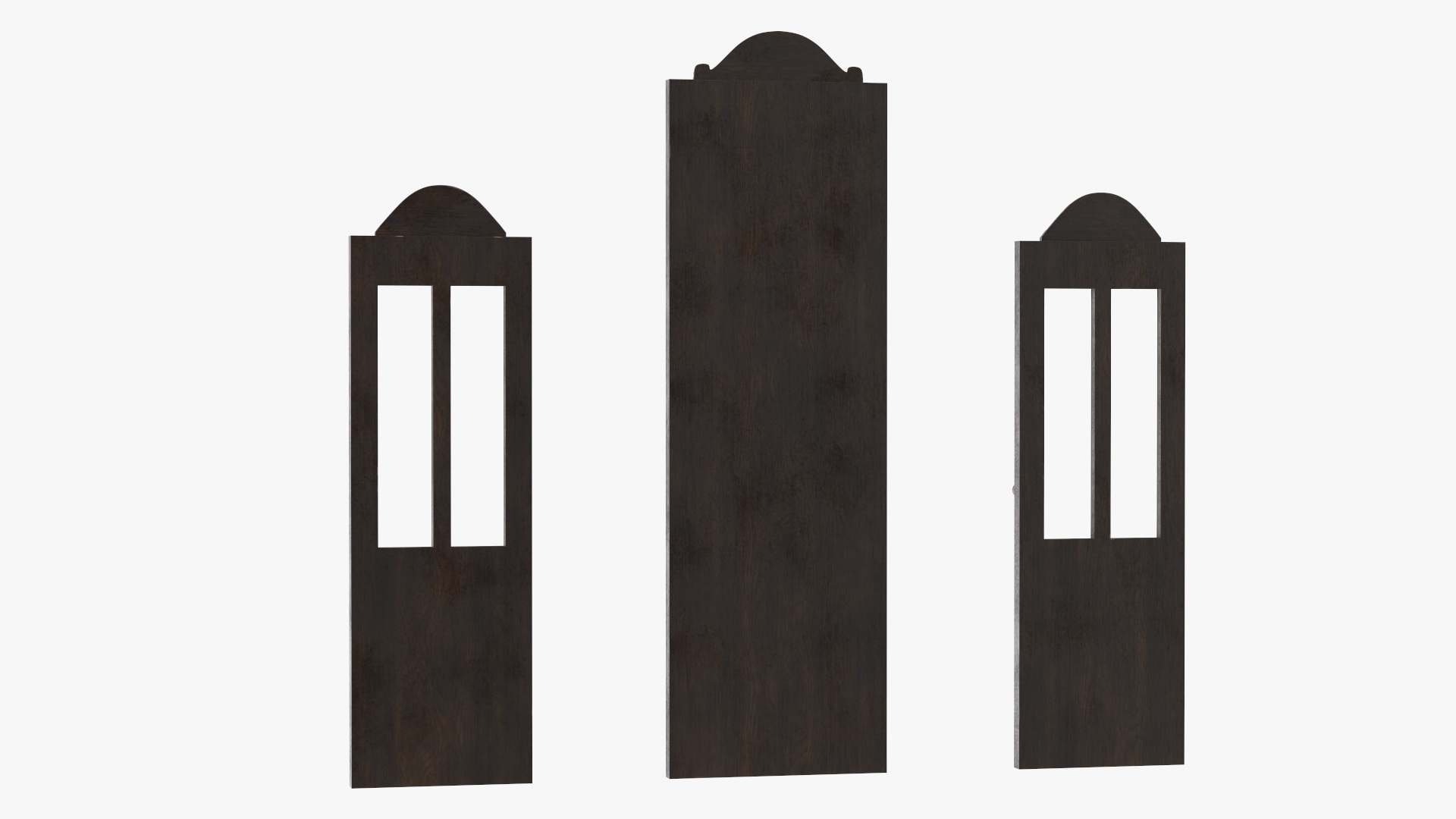 3D model Baroque Wooden Doors