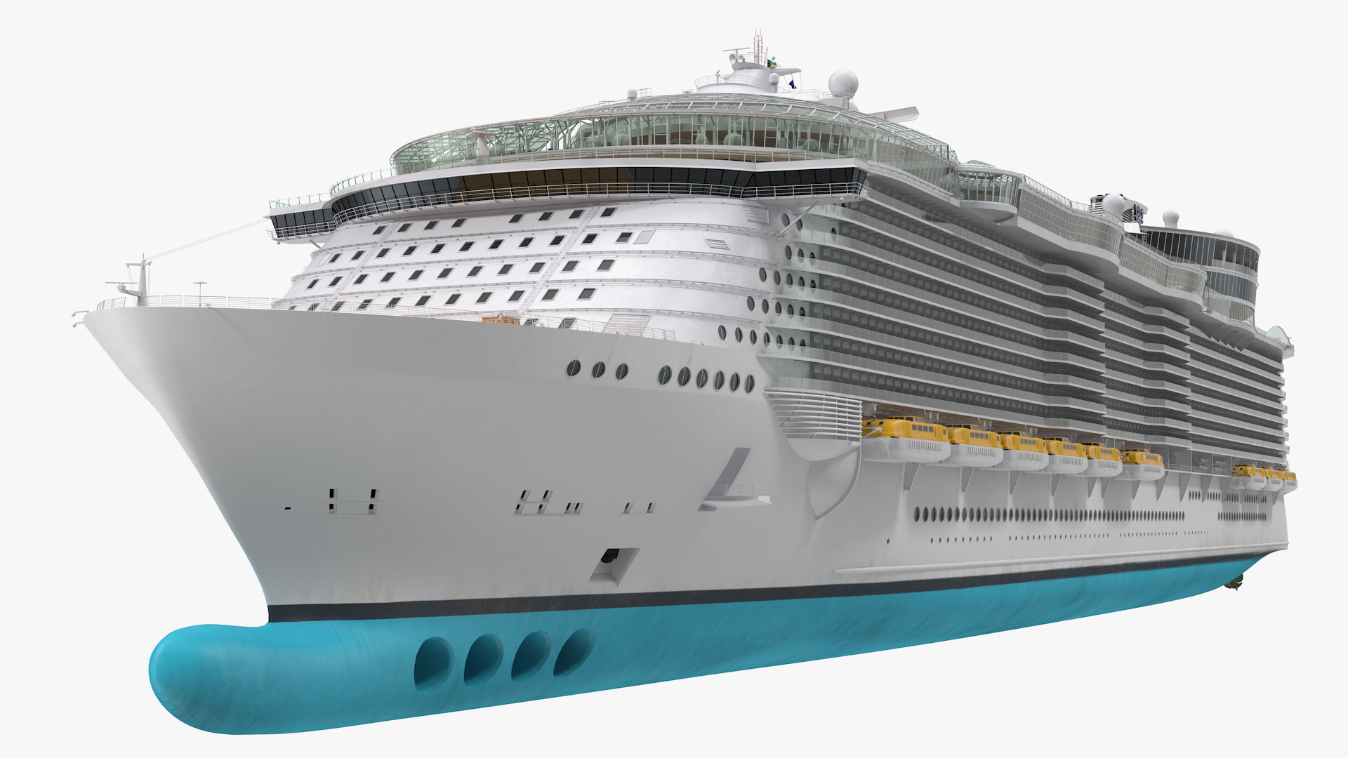 3D Cruise Ship Rigged model