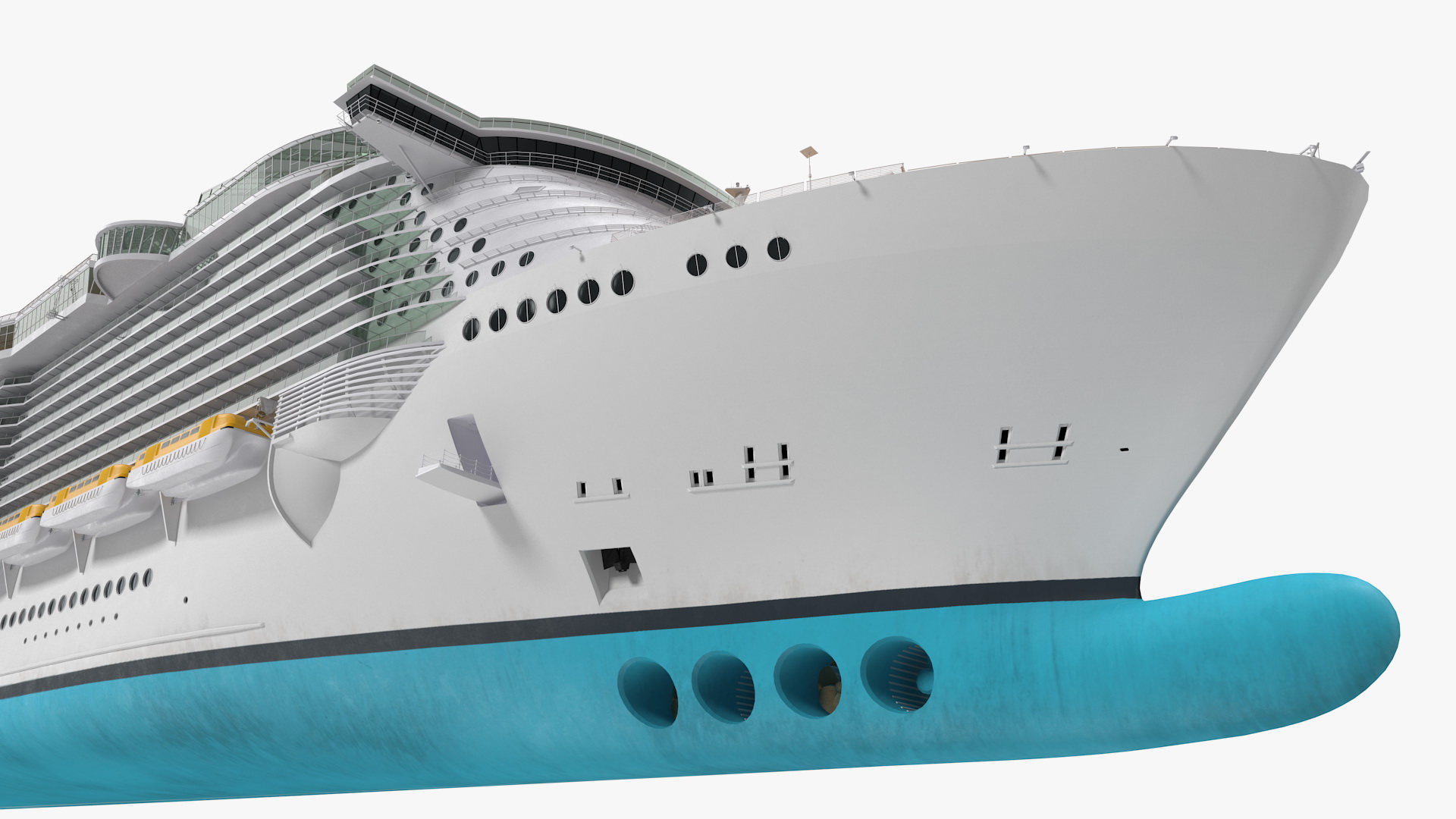 3D Cruise Ship Rigged model