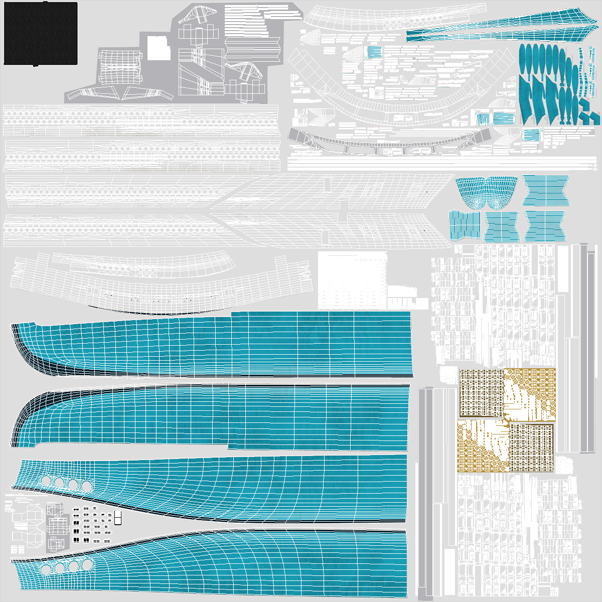 3D Cruise Ship Rigged model