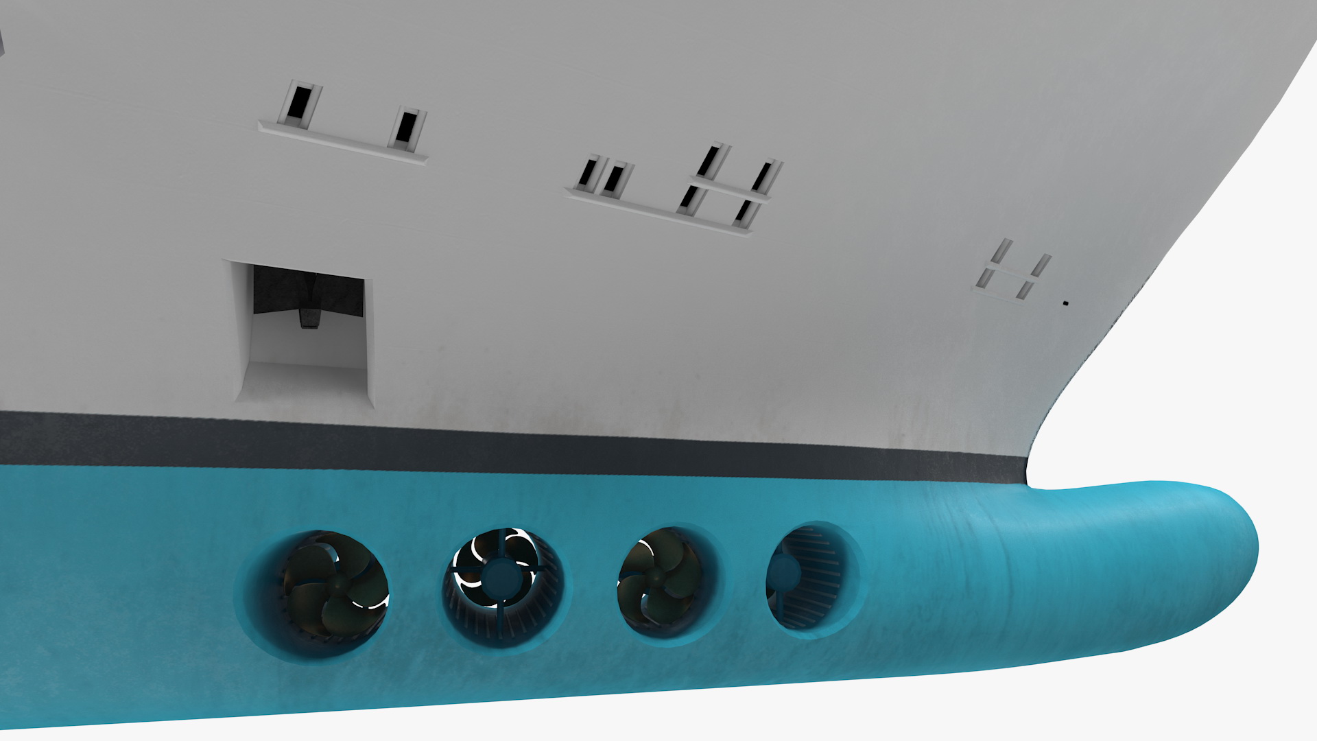 3D Cruise Ship Rigged model