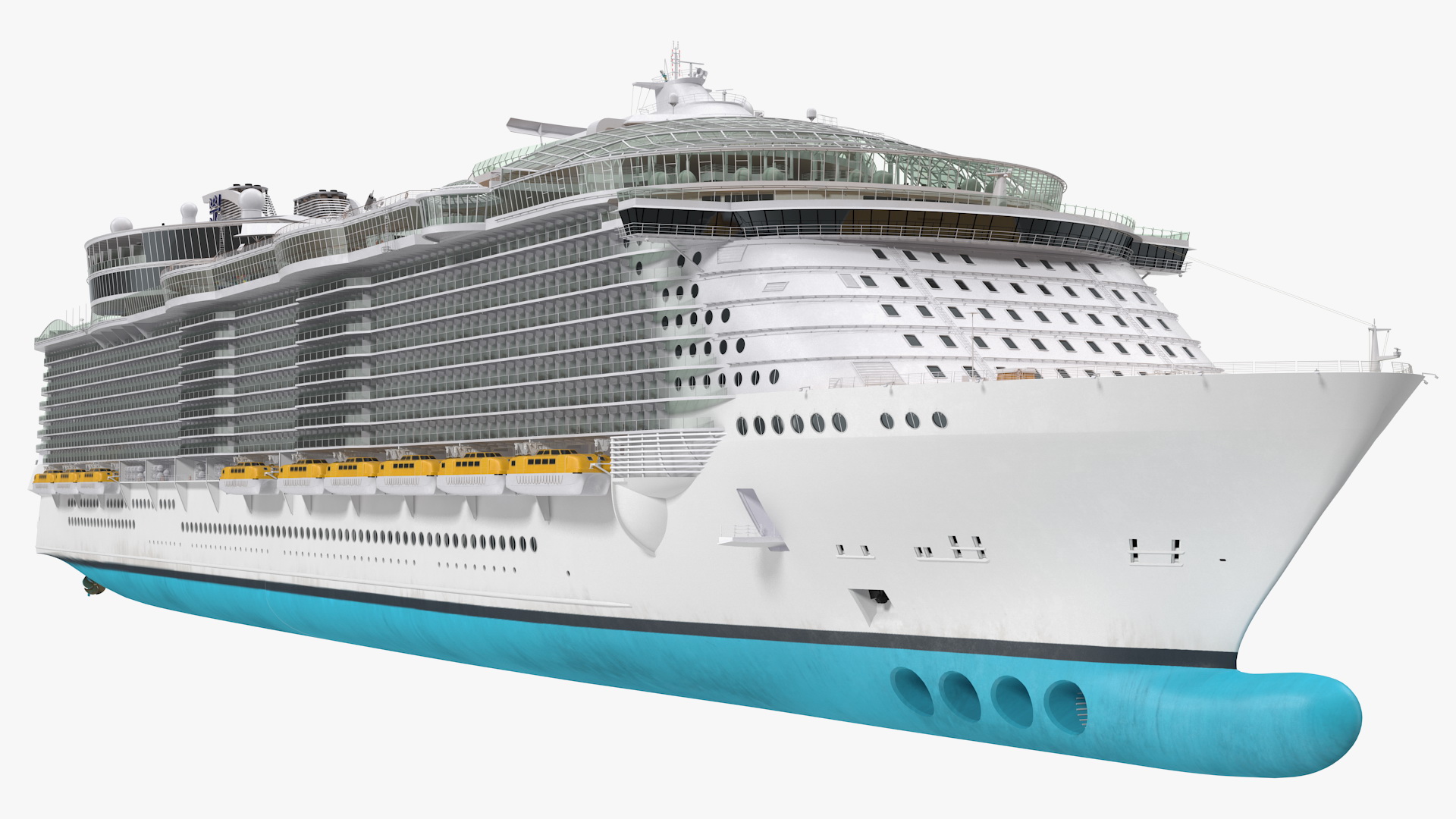 3D Cruise Ship Rigged model