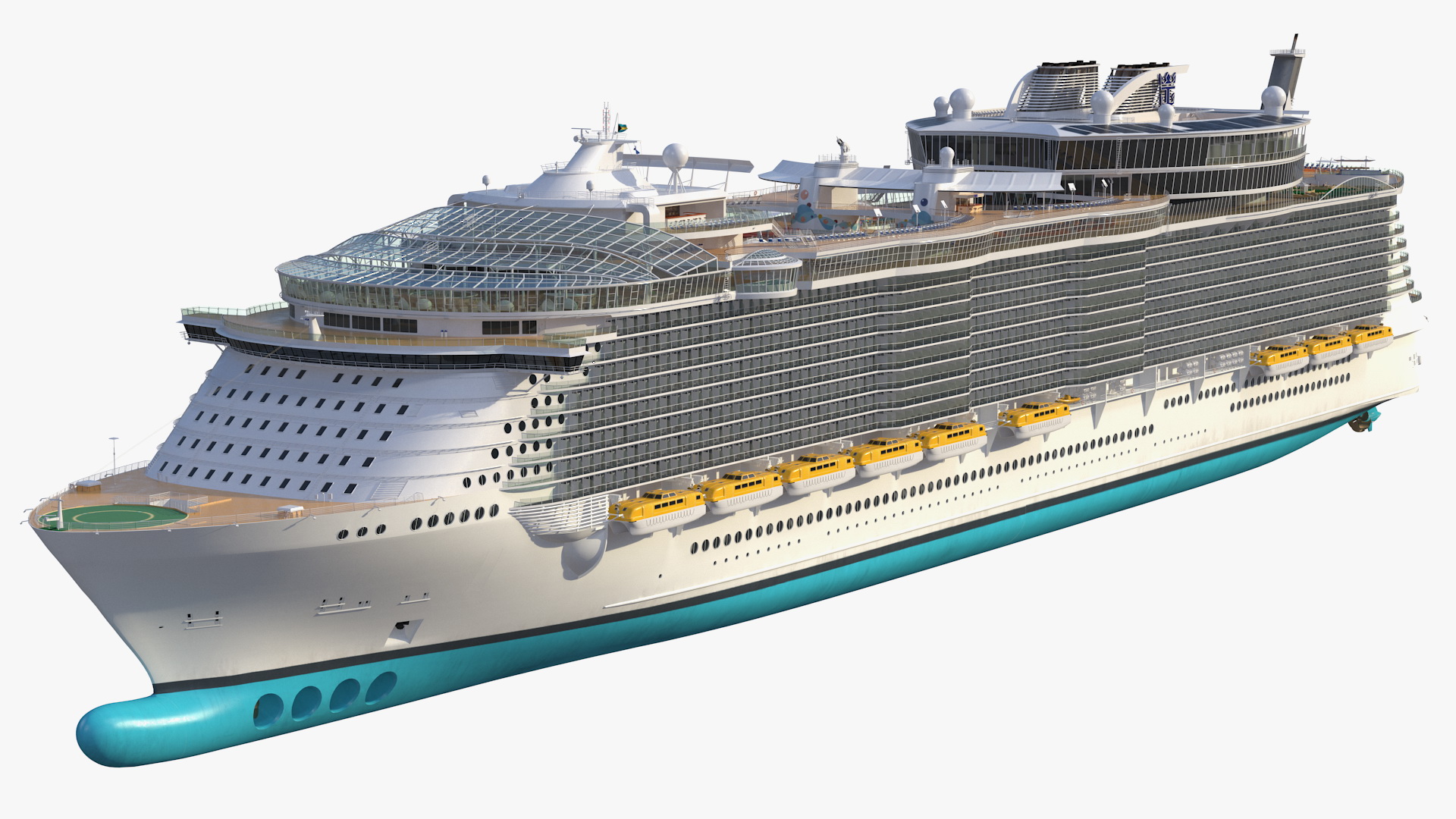 3D Cruise Ship Rigged model